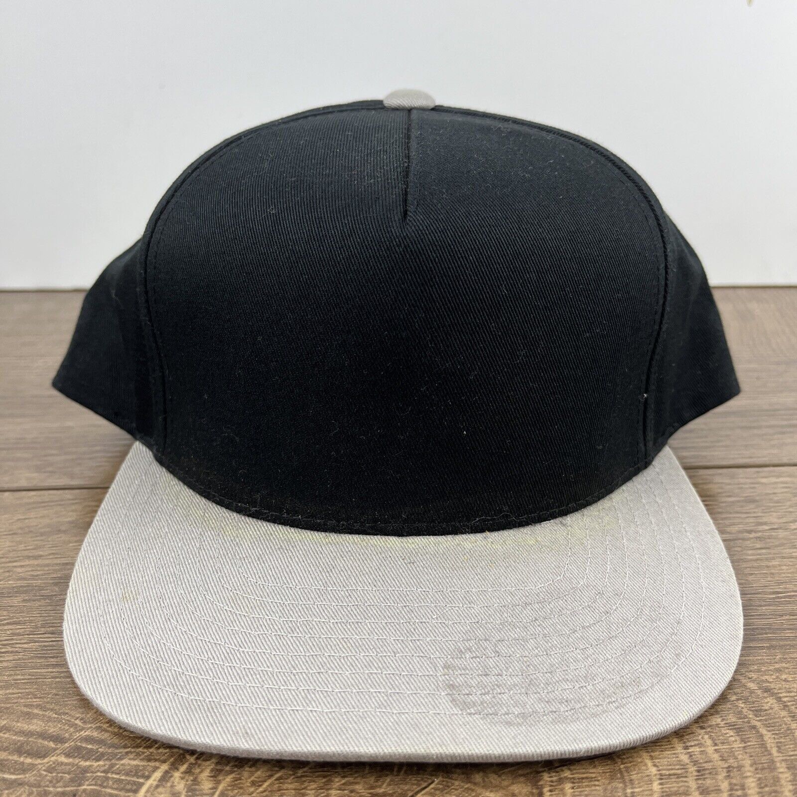Other Plain Black Gray Snapback Hat Black Hat Snapback Adjustable Size ONE SIZE - 5 Thumbnail
