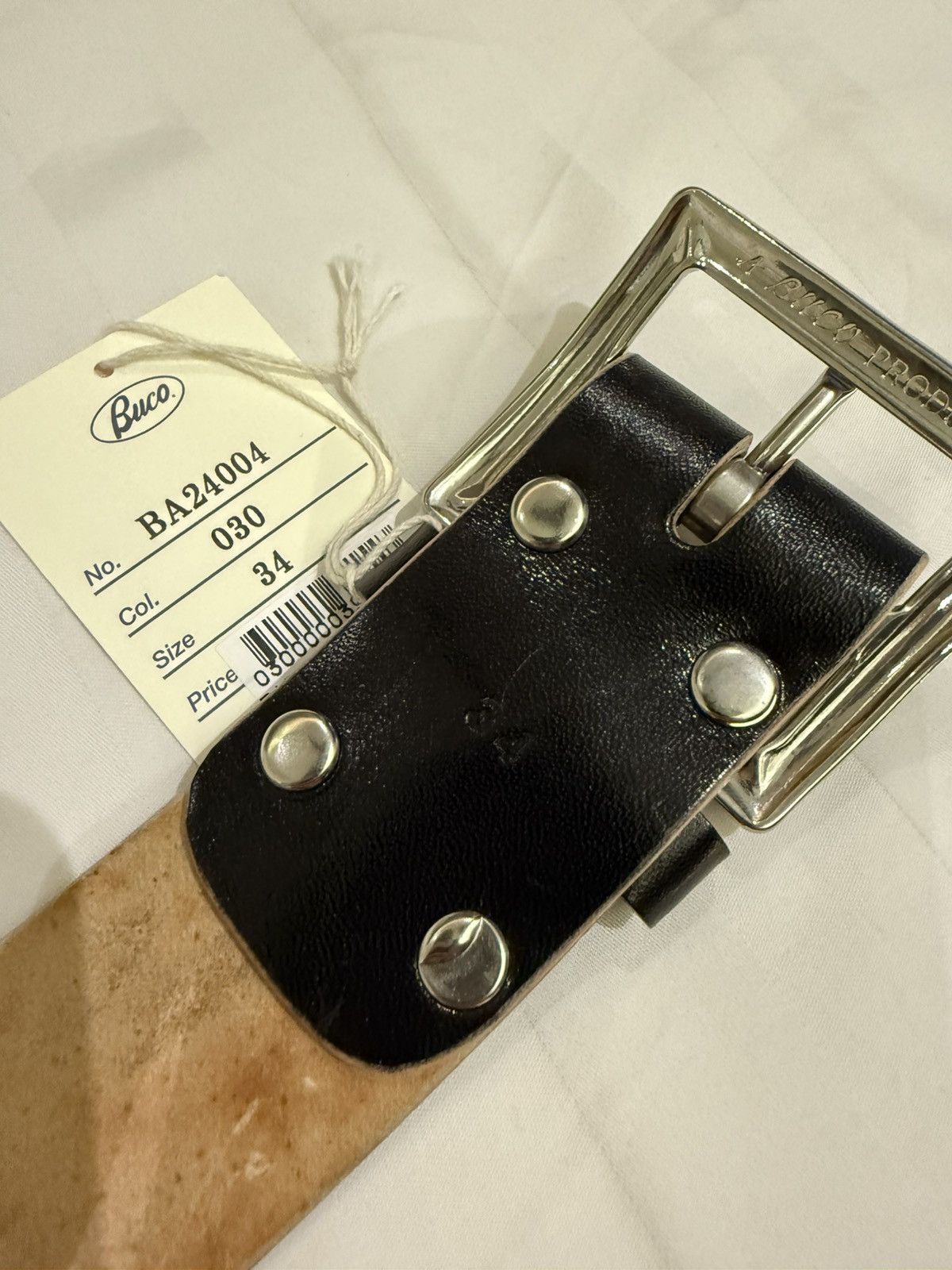 BUCO HORSEHIDE BUTTOCK CURVE BELT BUCO HORSEHIDE BUTTOCK CURVE