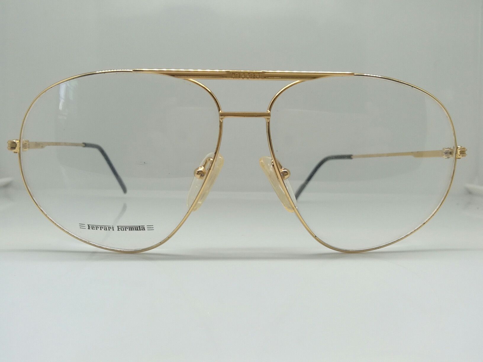 Ferrari Vintage Ferrari F42 Gold Eyeglasses Frame Italy NOS Size ONE SIZE - 1 Thumbnail
