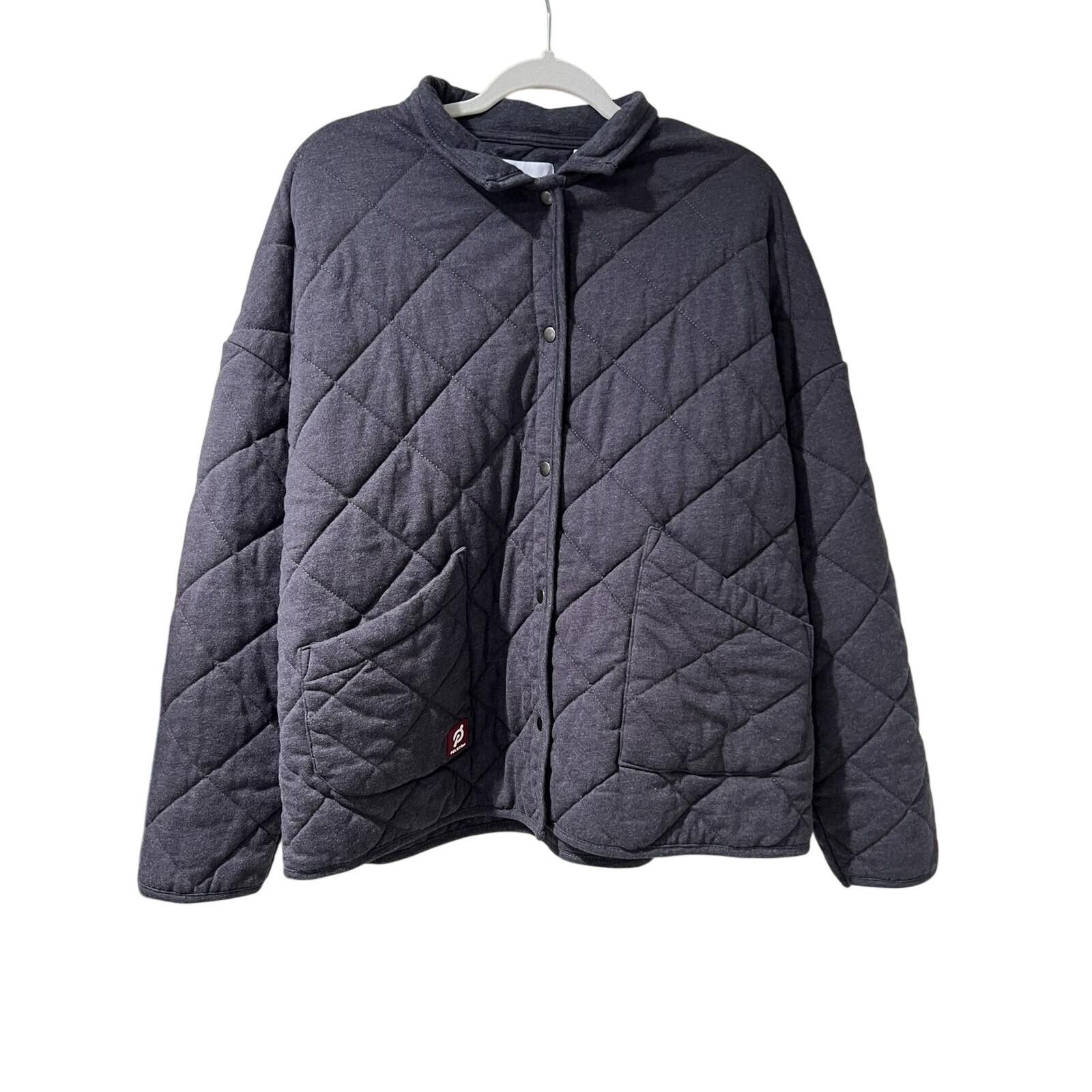 Peloton Peloton Guilted Jacket gray Size XL Cotton Blend A001509 Size XL / US 12-14 / IT 48-50 - 3 Thumbnail