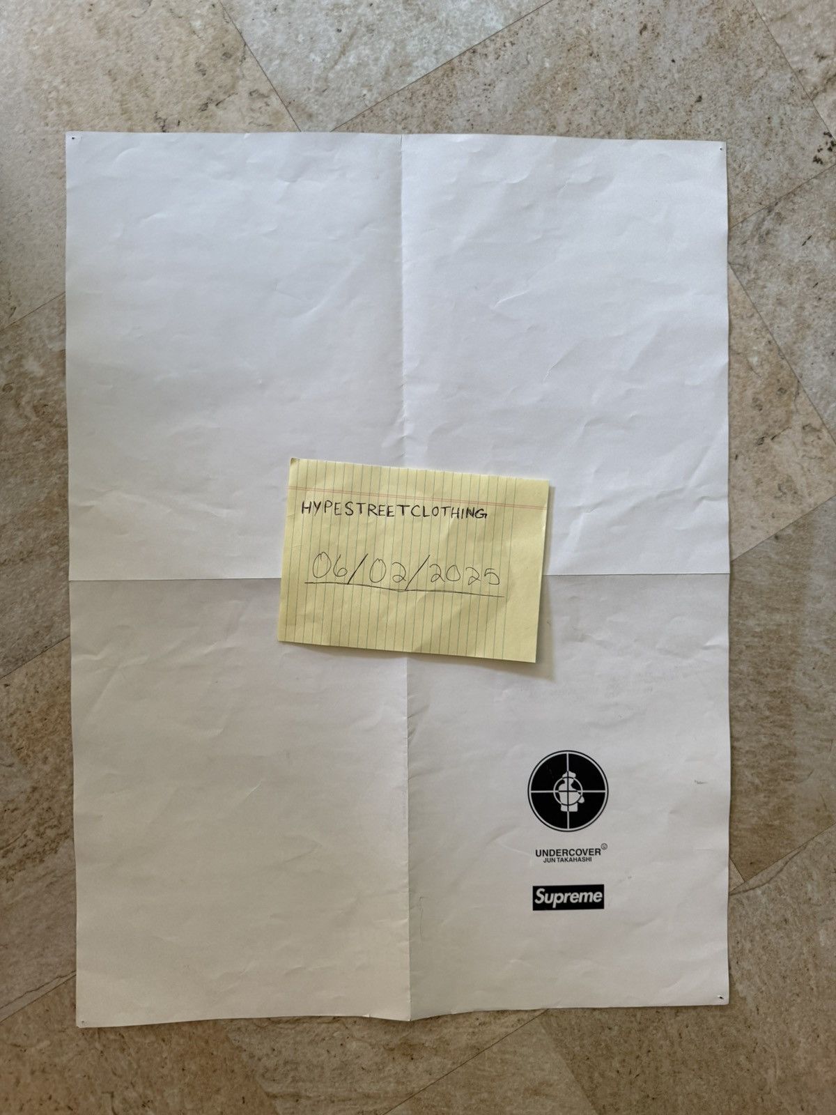 Supreme × Undercover Supreme Undercover Public Enemy Poster Size ONE SIZE - 3 Thumbnail