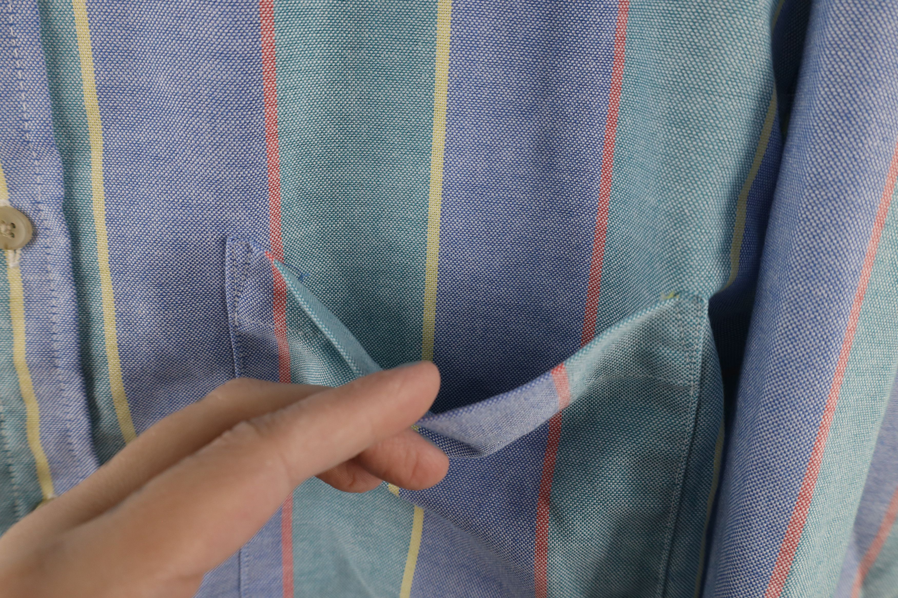 Vintage Vintage 90s Streetwear Striped Collared Button Down Shirt Size US XL / EU 56 / 4 - 4 Thumbnail