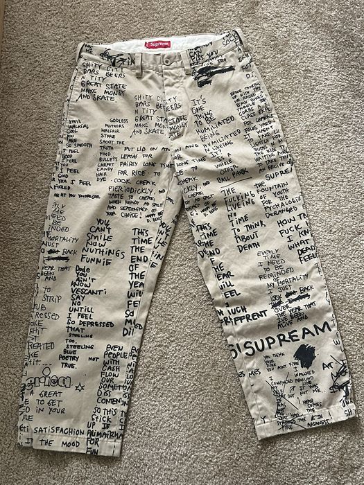 Supreme Supreme Gonz poem chino pant | Grailed