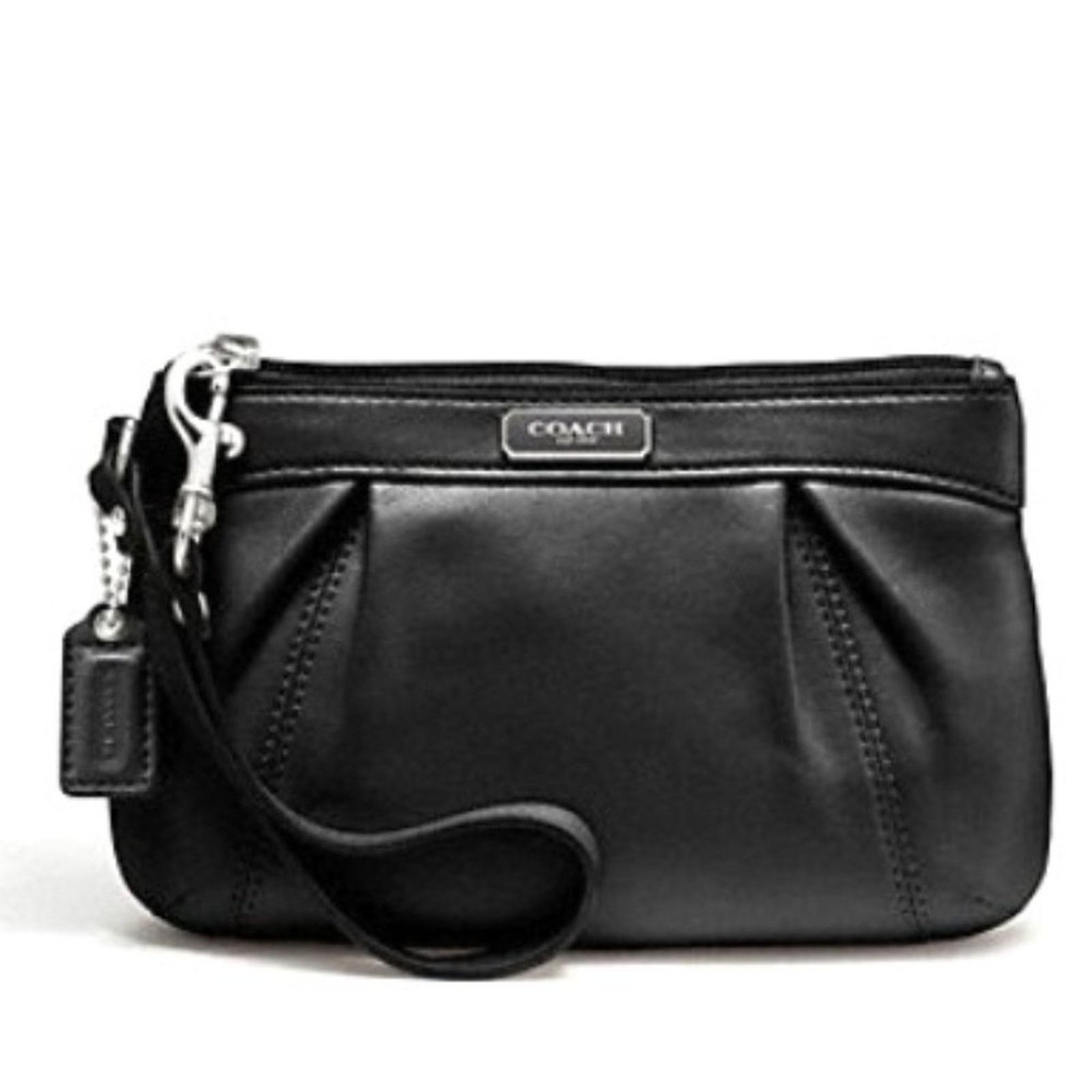 Coach Coach 1941 SOHO Pleated Leather Zip Clutch Wristlet Size ONE SIZE - 1 Thumbnail