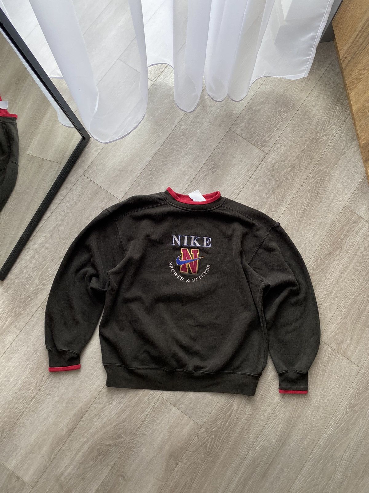 Nike × Vintage Vintage 1990s Nike The Sport Fitness Streetwear Sweatshirt Size US M / EU 48-50 / 2 - 1 Thumbnail