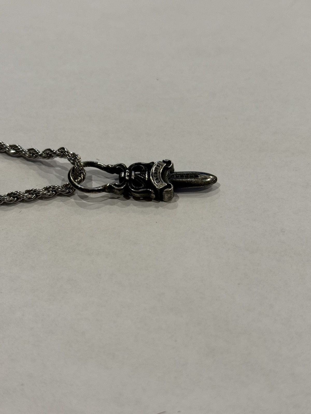 Chrome Hearts Chrome Hearts Dagger Pendant Silver Rope Chain Necklace 925 Size ONE SIZE - 9 Thumbnail