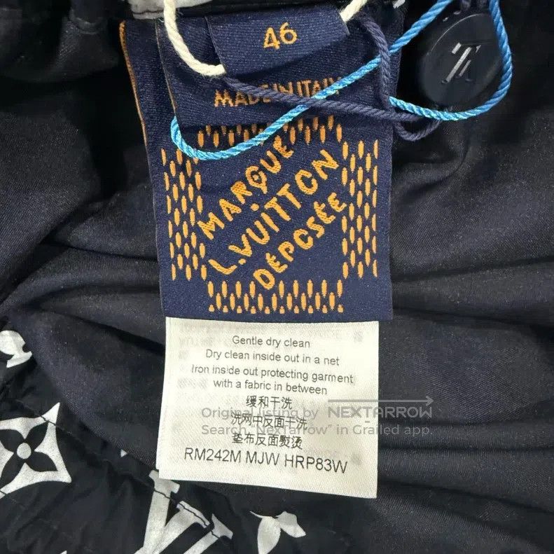 Louis Vuitton Louis Vuitton Black Logo full-print mid-rise tunic sweatpa Size 30" / US 8 / IT 44 - 4 Thumbnail