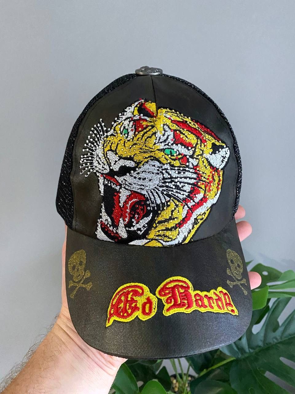 Ed Hardy Ed Hardy by Christian Audigier Tiger Logo Trucker Cap, OS Size ONE SIZE - 9 Thumbnail