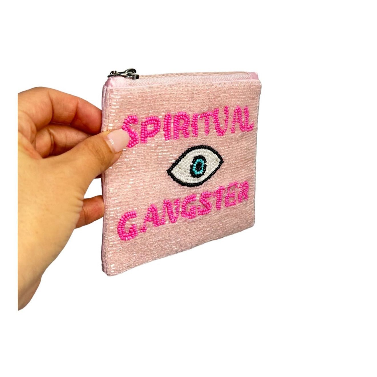 Other Spiritual Ganster Small Pouch Key Ring Evil Eye Pink/White Size ONE SIZE - 9 Thumbnail
