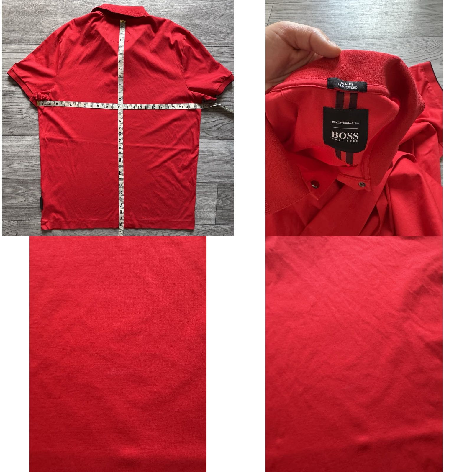Hugo Boss HUGO BOSS Polo Shirt Men 3XL Red Slim Fit Mercerised Porsche Logo Polo Slimming Logo Red Mens 3XL Size US XXL / EU 58 / 5 - 9 Thumbnail