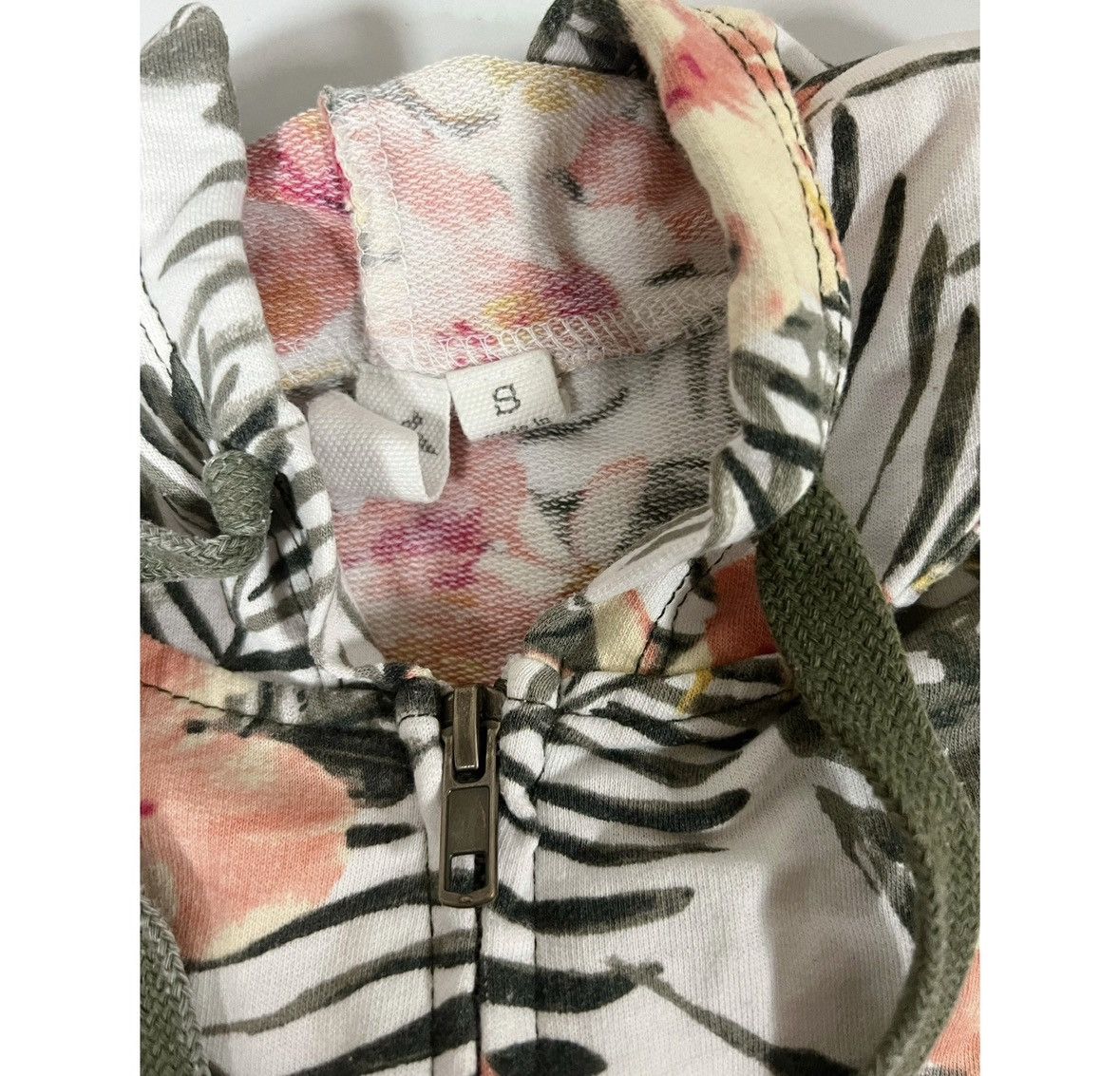 Vintage Tropical Hibiscus Flowers Floral Sweatshirt Hoodie Size S 🌺✨ Size S / US 4 / IT 40 - 4 Thumbnail