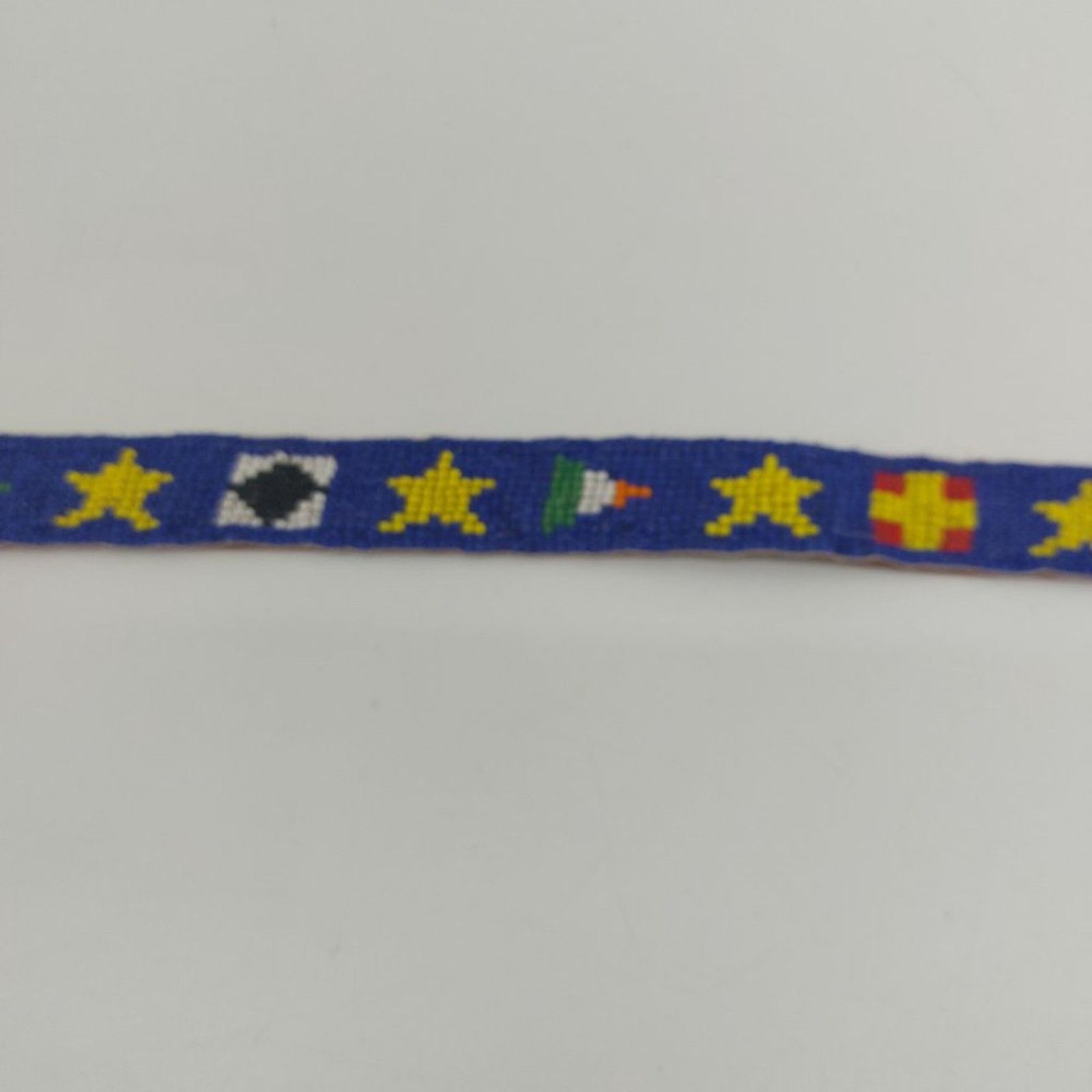 Other CDE womens Hand Beaded Yellow Star Flags Leather Tips 28 Size ONE SIZE - 6 Thumbnail