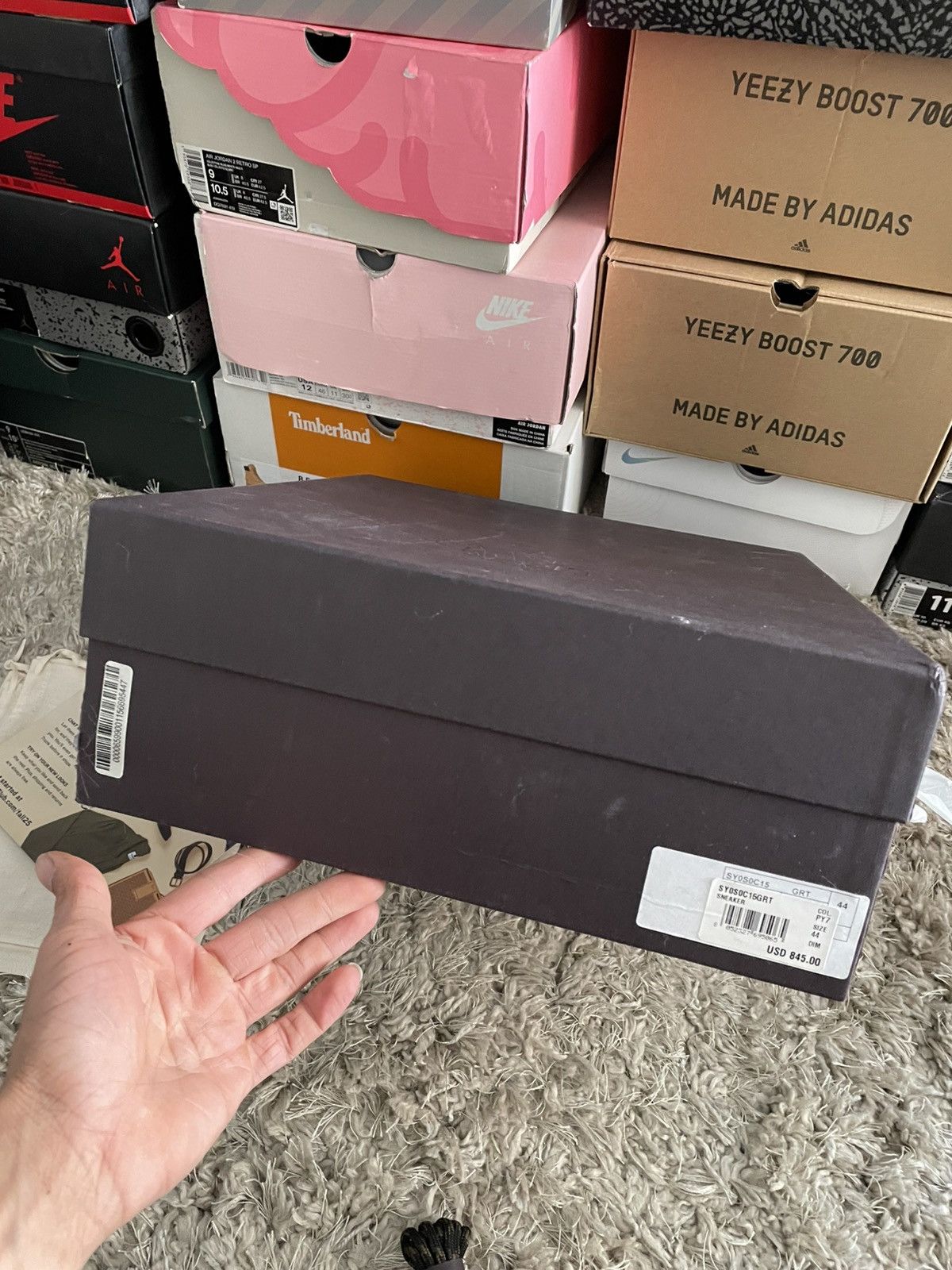 Valentino Valentino Garavani Trekking Sneakers in khaki green and red Size US 11 / EU 44 - 10 Thumbnail