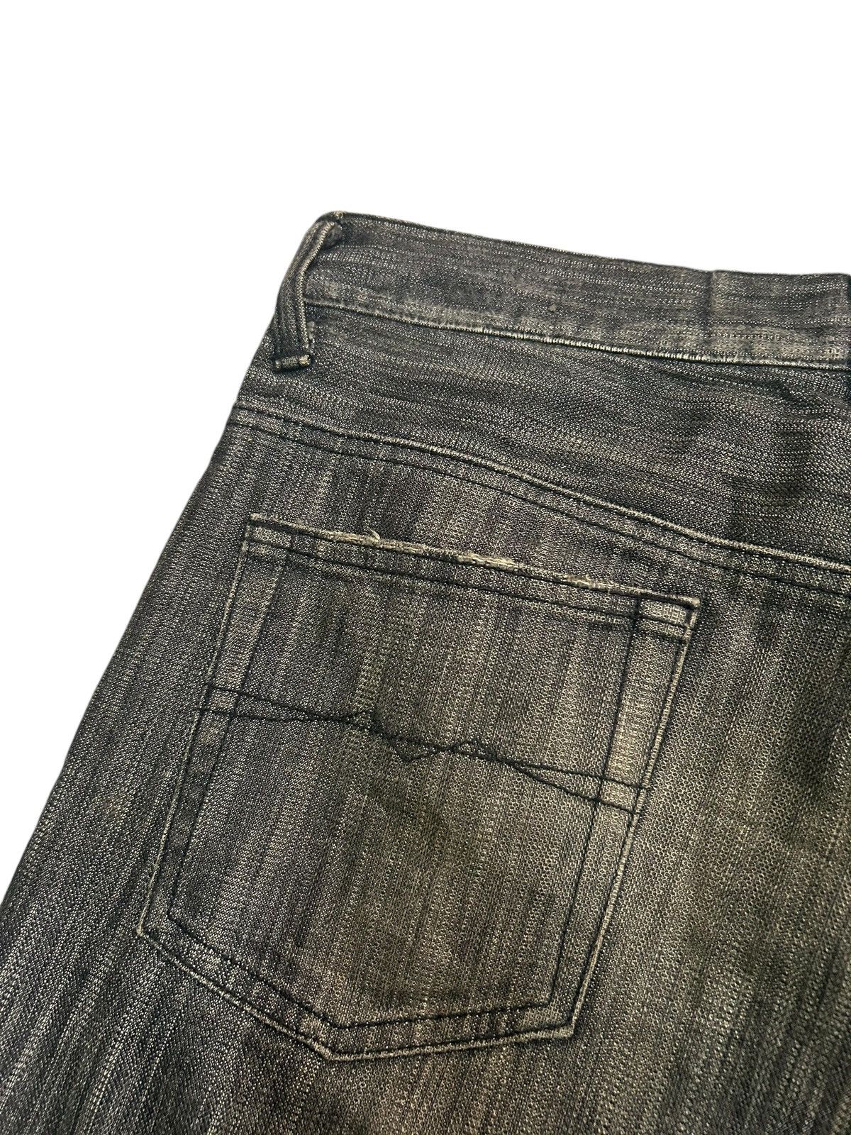 If Six Was Nine × Japanese Brand × Le Grande Bleu (L.G.B.) MK HOMME DISTRESSED DENIM MADE IN JAPAN RARE 🎌☠️☠️ Size US 32 / EU 48 - 12 Thumbnail