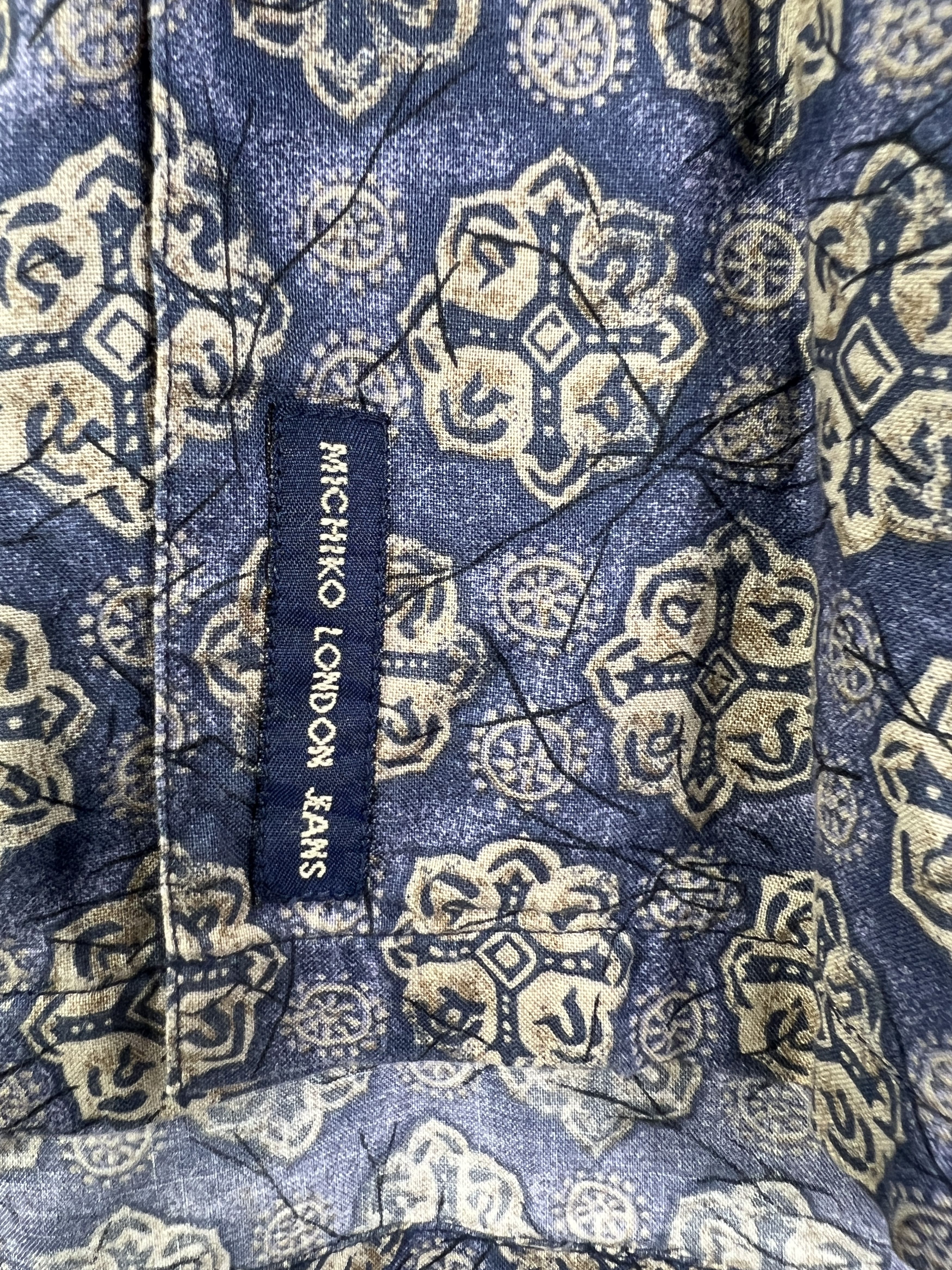Michiko Koshino London Michiko London Jeans Printed Shirt (M) GTMP025 Size US M / EU 48-50 / 2 - 5 Thumbnail