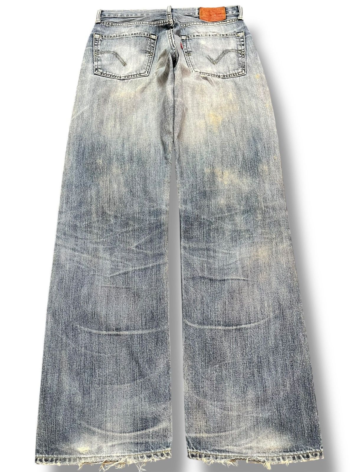 Levi's Vintage Clothing Vintage Levi’s 503 Baggy Wide Leg Mudwash Ripped Denim Size US 30 / EU 46 - 5 Thumbnail