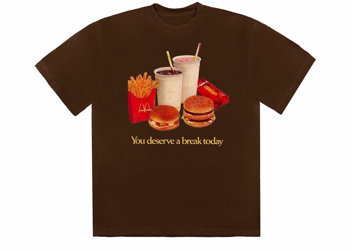 Travis Scott McDonald’s You Deserve a Break Today Tee Cactus Jack Size US M / EU 48-50 / 2 - 1 Thumbnail