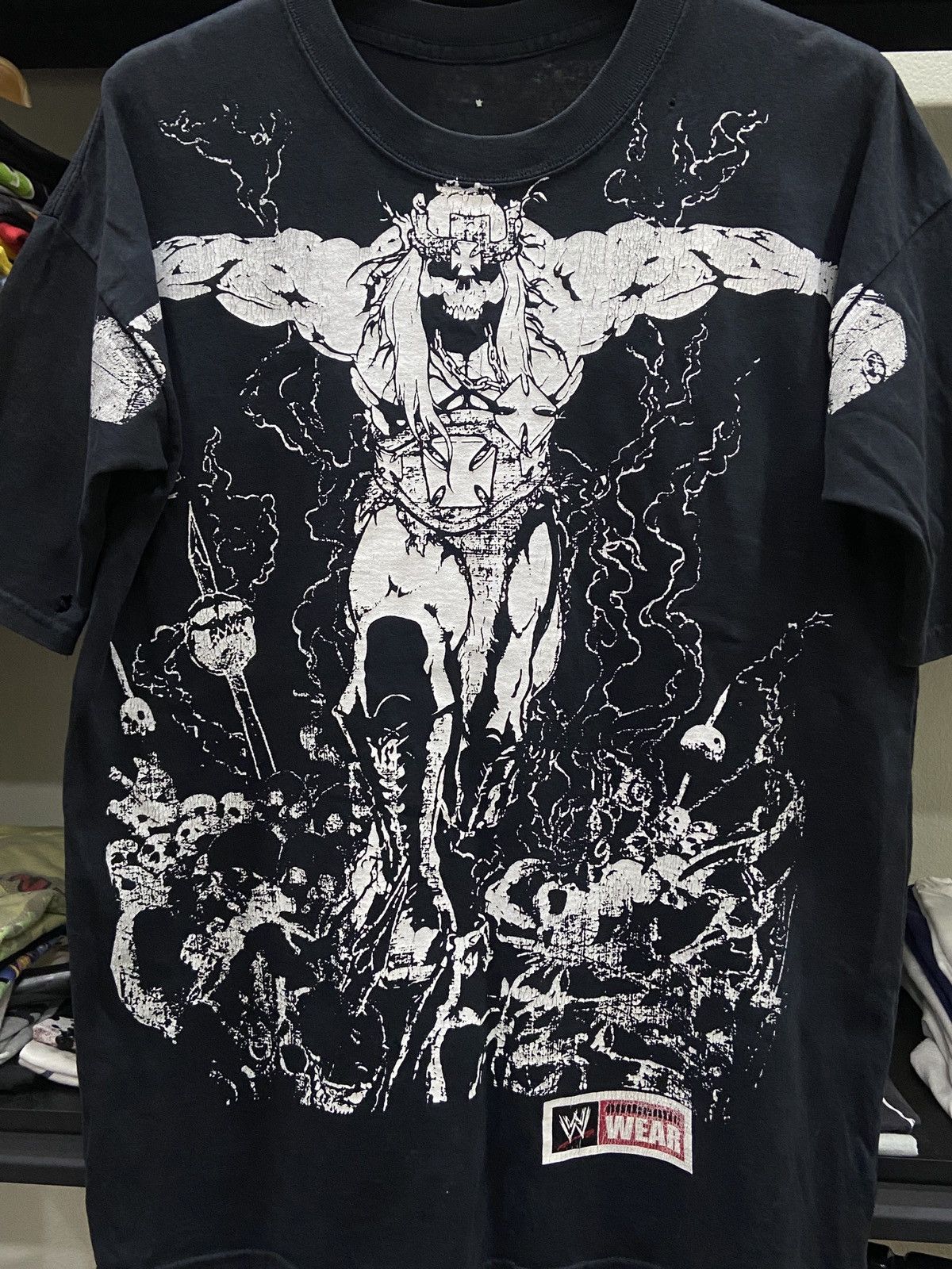 Vintage × WWF Y2K 00s WWF Wrestling WCW Undertaker T-Shirt Size US L / EU 52-54 / 3 - 4 Thumbnail