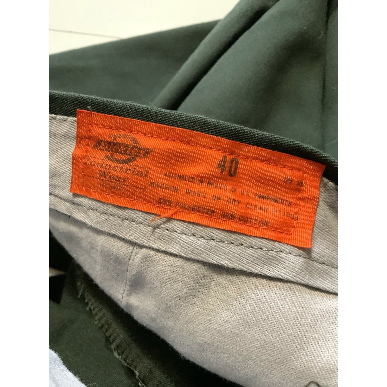 Dickies VINTAGE Dickies Industrial Wear Green Workwear Flat Front Classic Pants Sz. 40 Mens Size US 40 / EU 56 - 5 Thumbnail