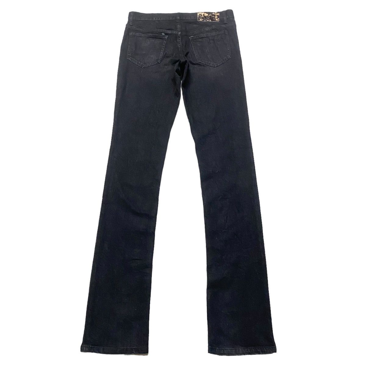 Shellac Shellac Black Coated Low Flare Denim Jeans | Grailed