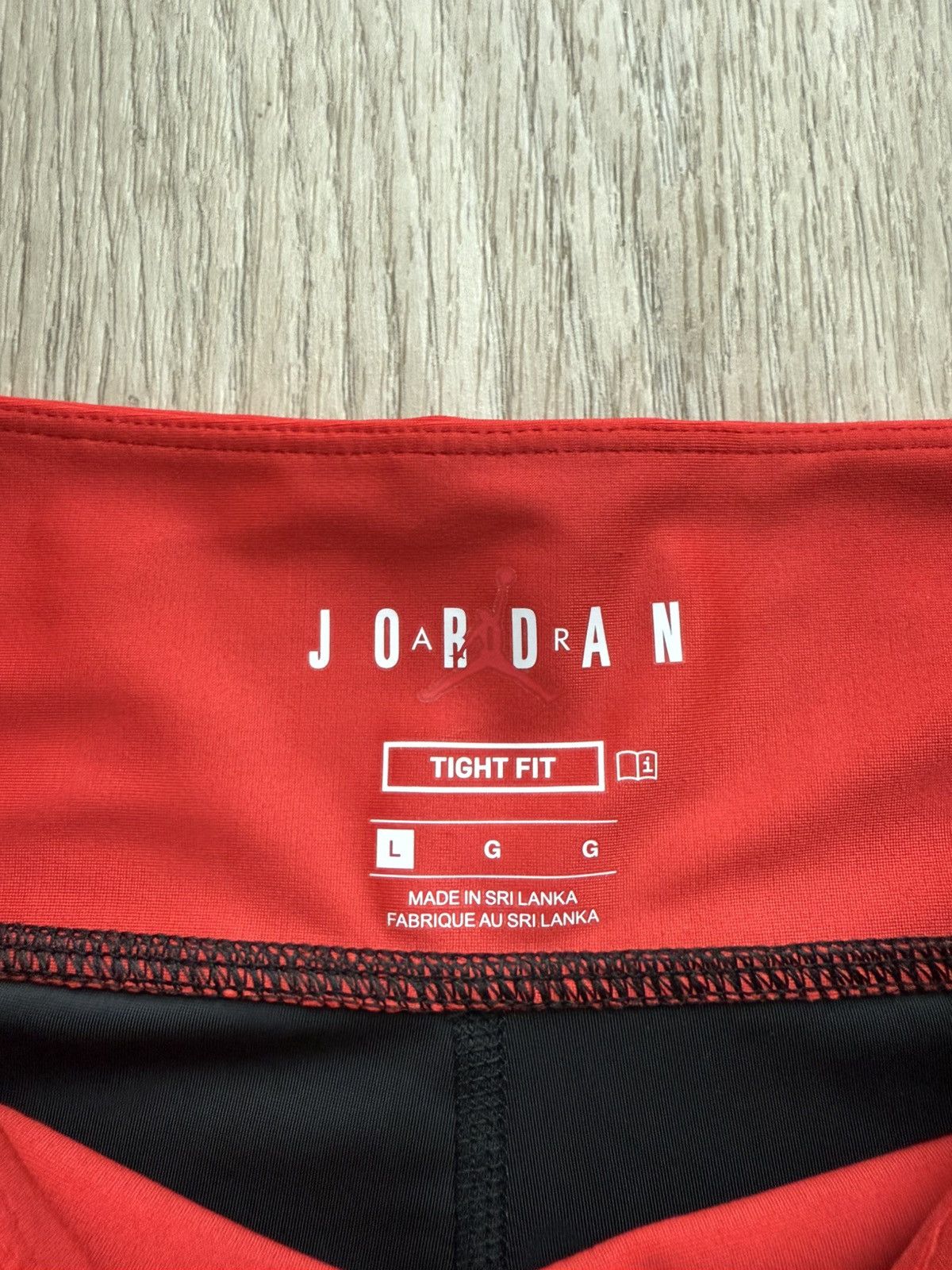 Jordan Brand Nike Air Jordan Black Red Compression Shorts Tight Fit Size US 34 / EU 50 - 4 Thumbnail