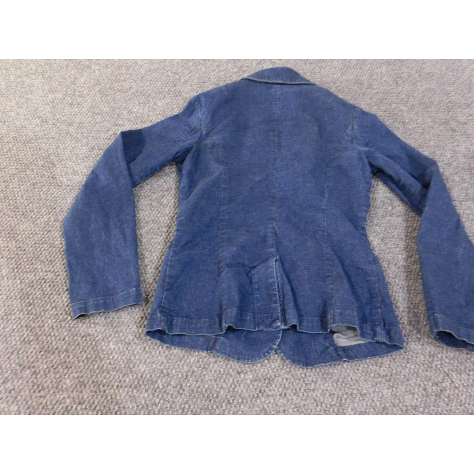 Eddie Bauer VINTAGE Eddie Bauer Jacket Women Denim Blue Retro Outdoors Classic Button Jacket Coat Casual Winter Lined Logo Blue Size S Womens Blue Denim Jacket Size S / US 4 / IT 40 - 7 Thumbnail