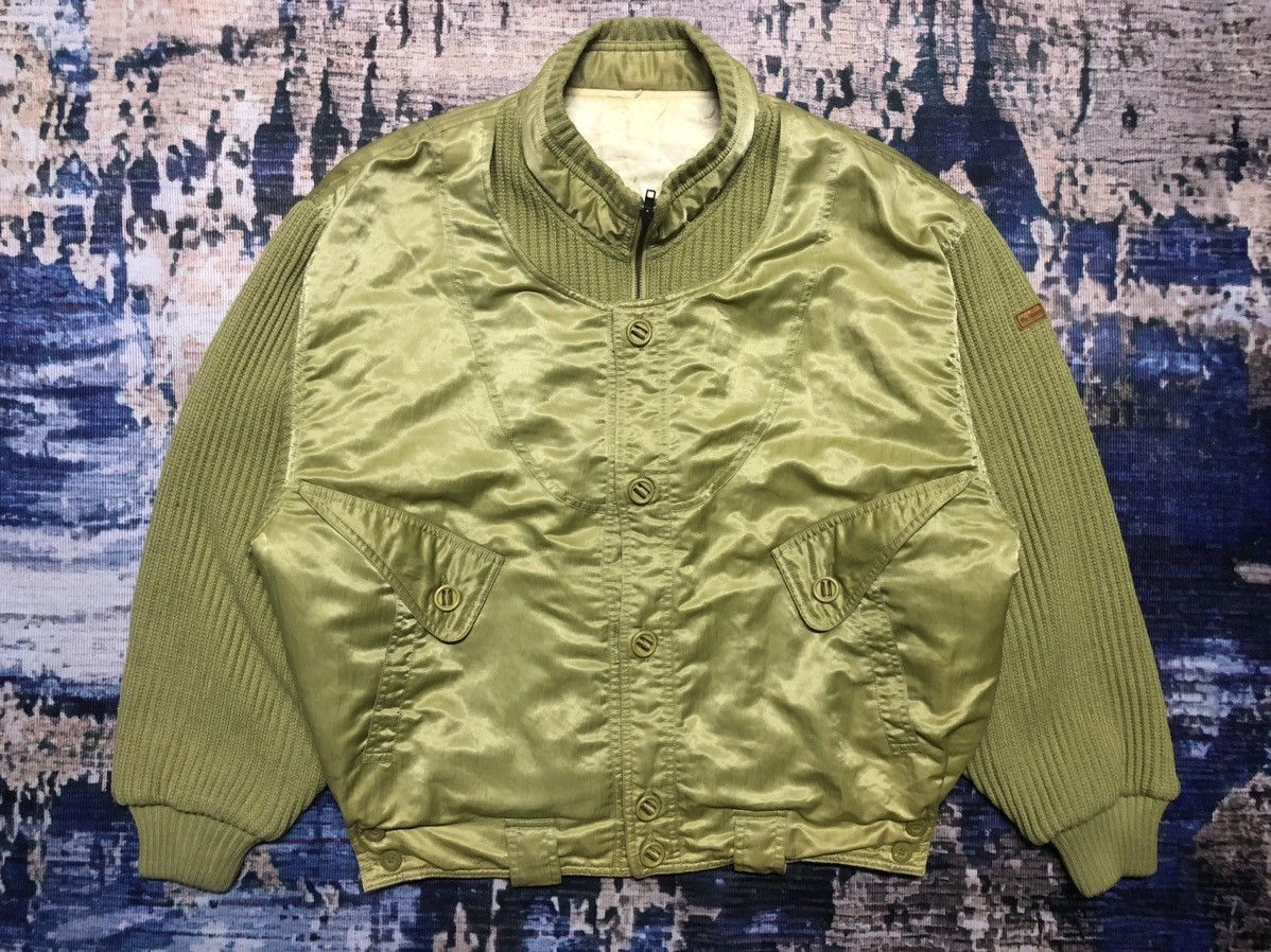 Japanese Brand Vintage Pia Sports Knited Nylon Bomber Jacket Nice Design Size US L / EU 52-54 / 3 - 1 Thumbnail