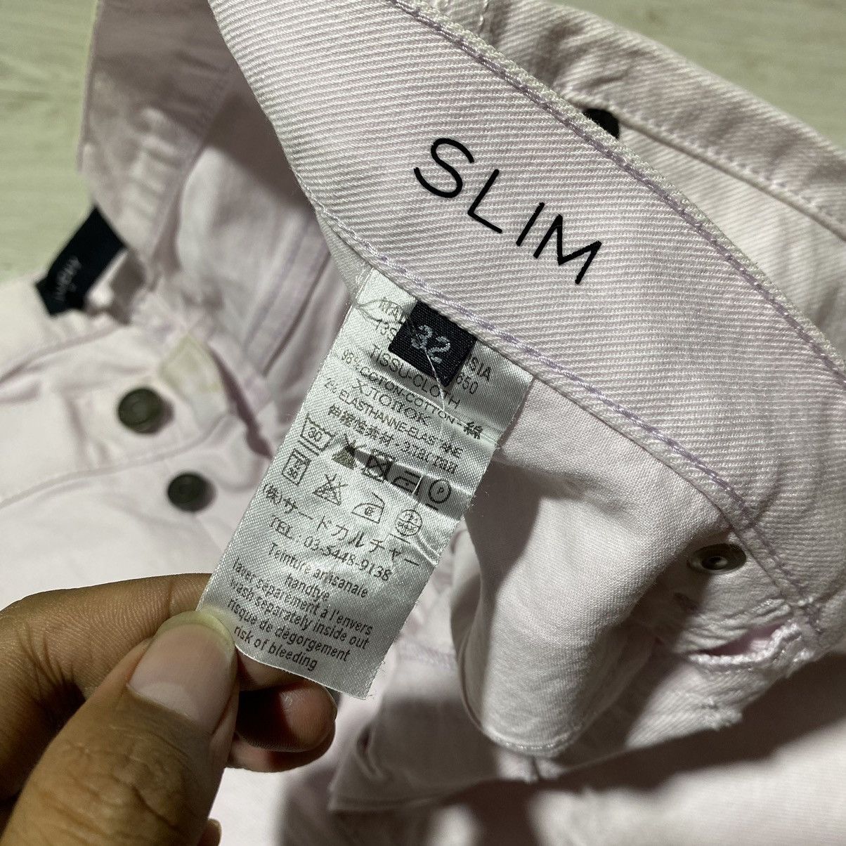 Designer × Givenchy Givenchy Light Pink Slim Jeans Size US 33 - 10 Thumbnail
