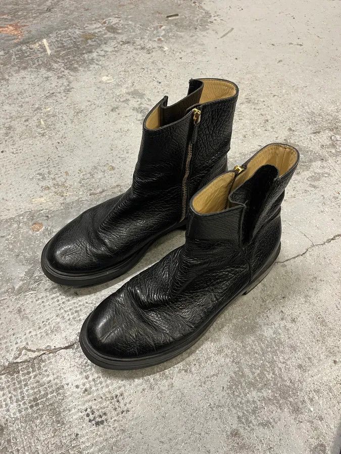 Moschino Moschino Black Leather Boots Size US 7 / EU 40 - 4 Thumbnail