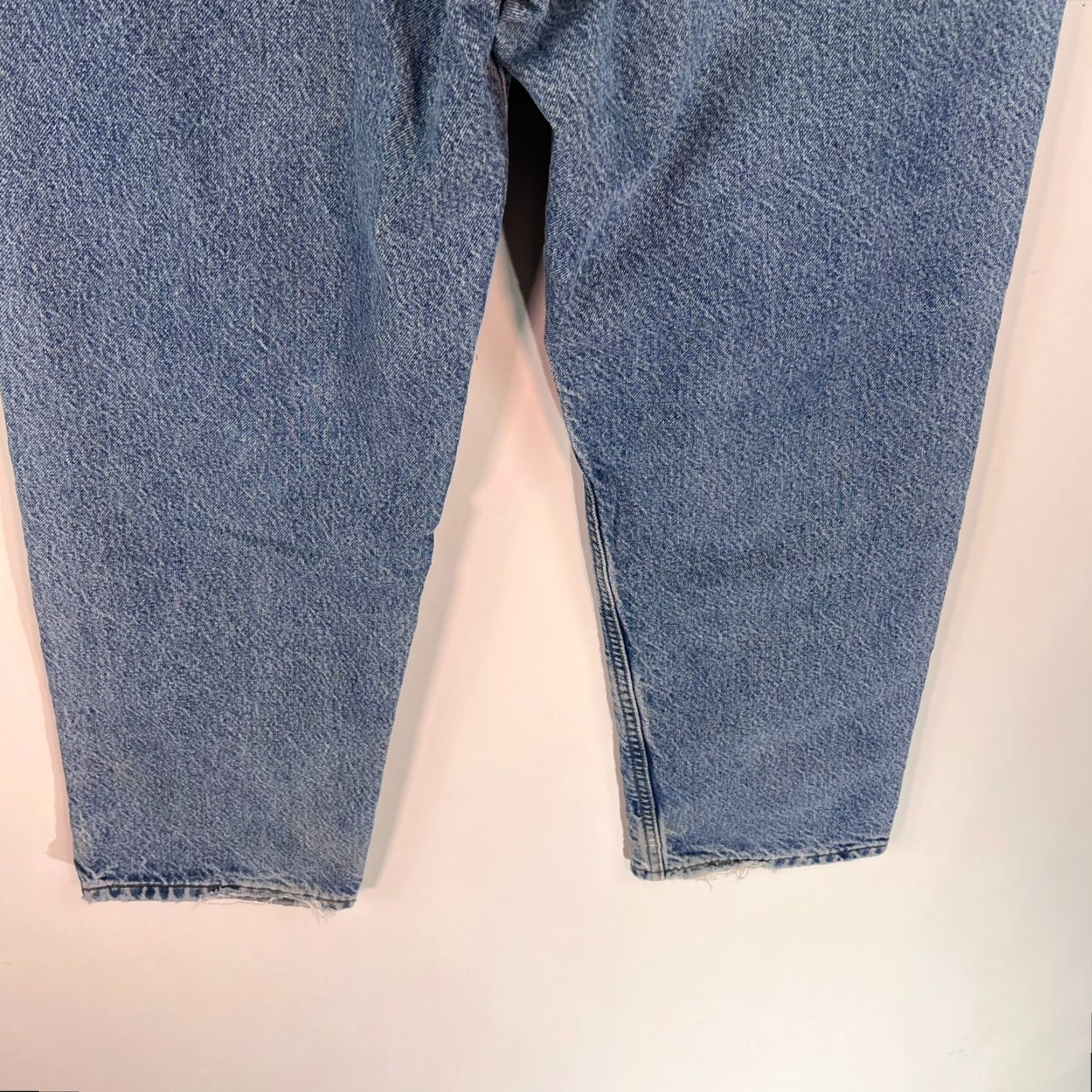 Carhartt Carhartt Jeans Mens Size 36x30 Lined Blue Distressed Straight Relaxed Fit Denim USA Logo 90s Grunge Style Shirt Size US 36 / EU 52 - 7 Thumbnail