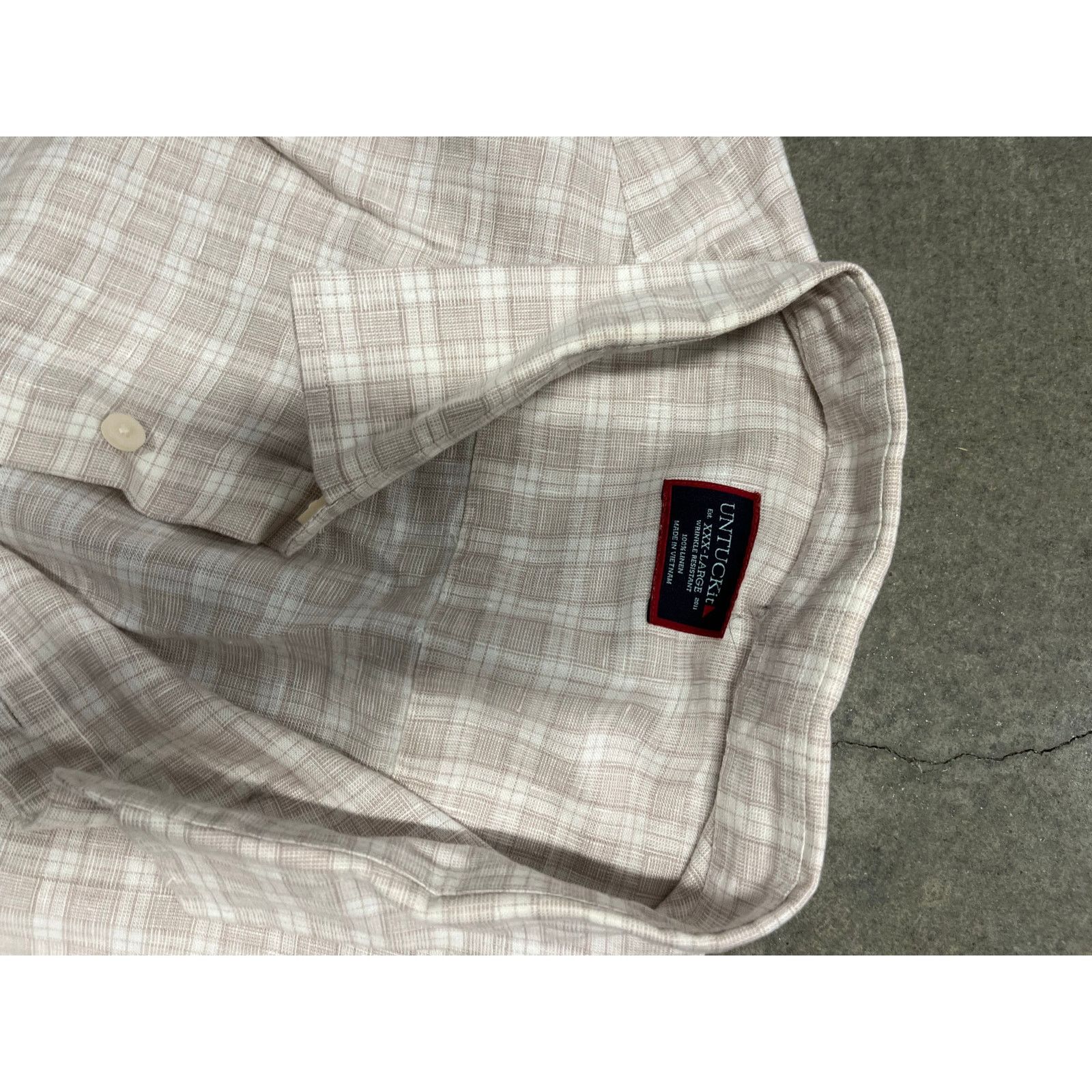 UNTUCKit UNTUCKit Shirt Mens Size XXXL beige Size US XXL / EU 58 / 5 - 5 Thumbnail