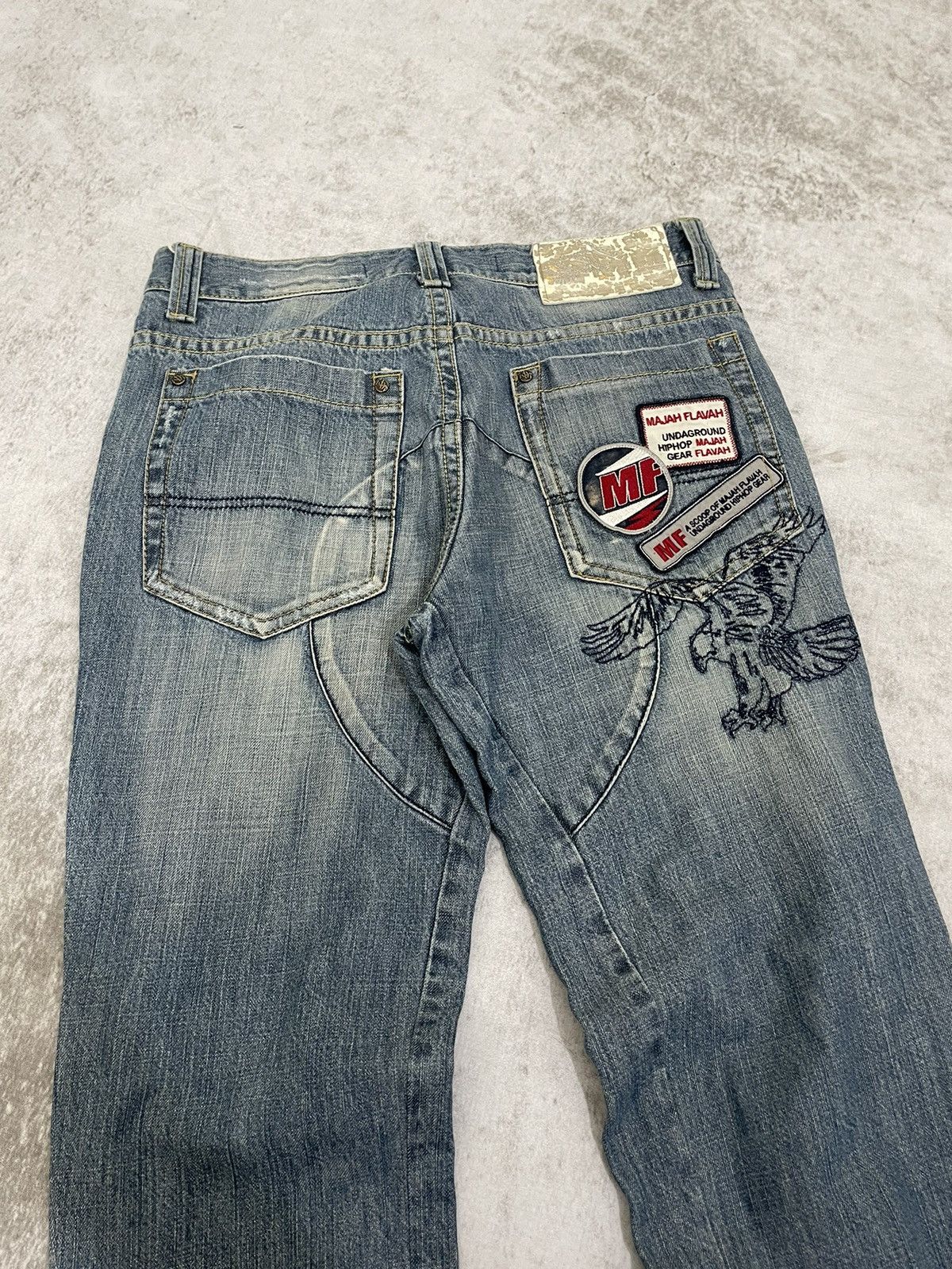 Hysteric Glamour 2000s Majahflafah patchwork Denim y2k style Size US 30 / EU 46 - 2 Thumbnail