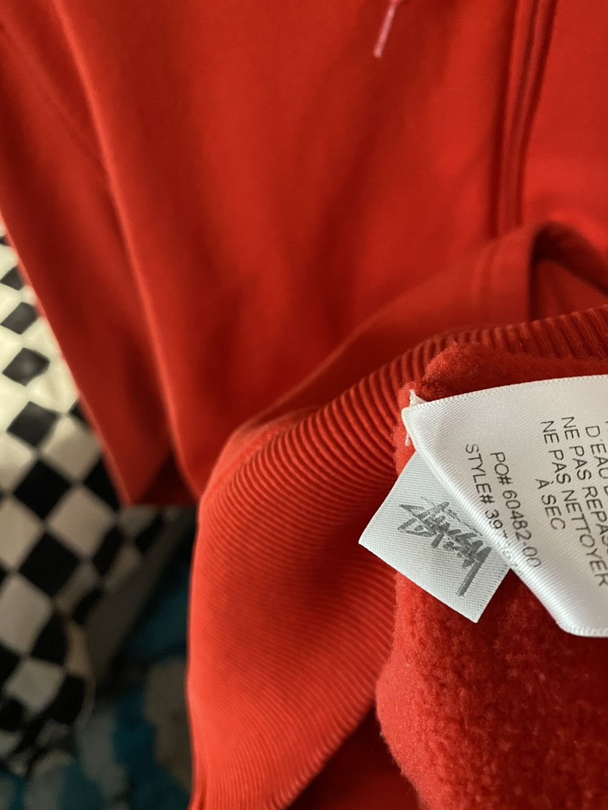 Dover Street Market × Stussy $118 DSM CHILI RED STUSSY WORLD TOUR HOODIE Size US XL / EU 56 / 4 - 7 Thumbnail