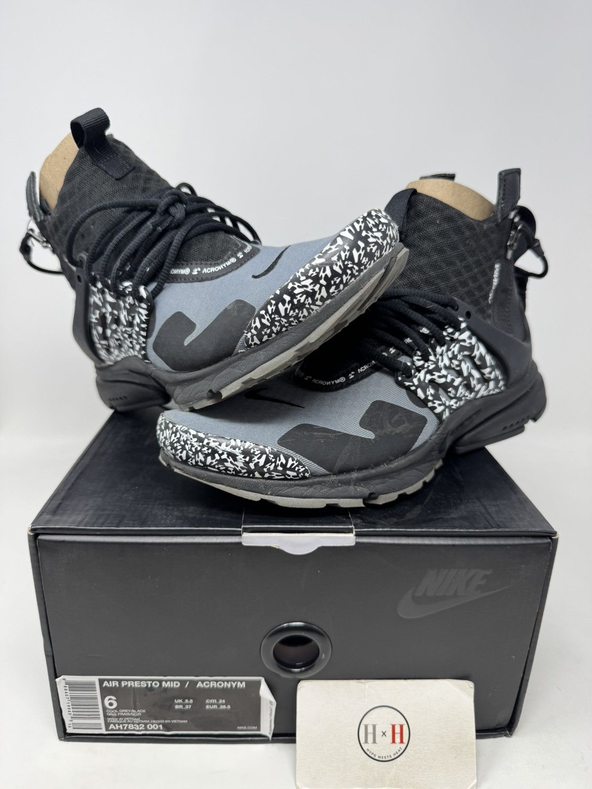 Nike Nike Air Presto Mid Acronym Cool Grey Size US 6 / EU 39 - 1 Thumbnail