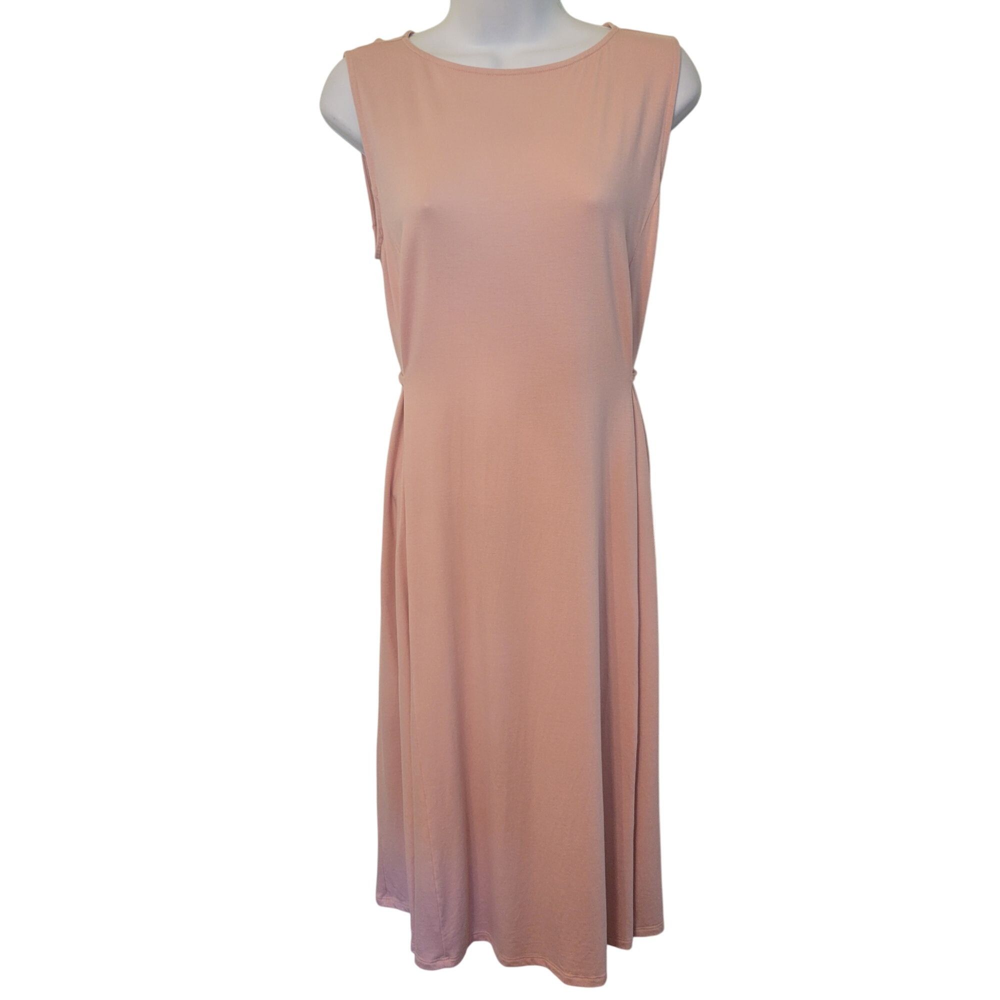 Eileen Fisher Eileen Fisher Pink XS Fine Jersey Sleeveless Tie Dress Stret Size XS / US 0-2 / IT 36-38 - 1 Thumbnail
