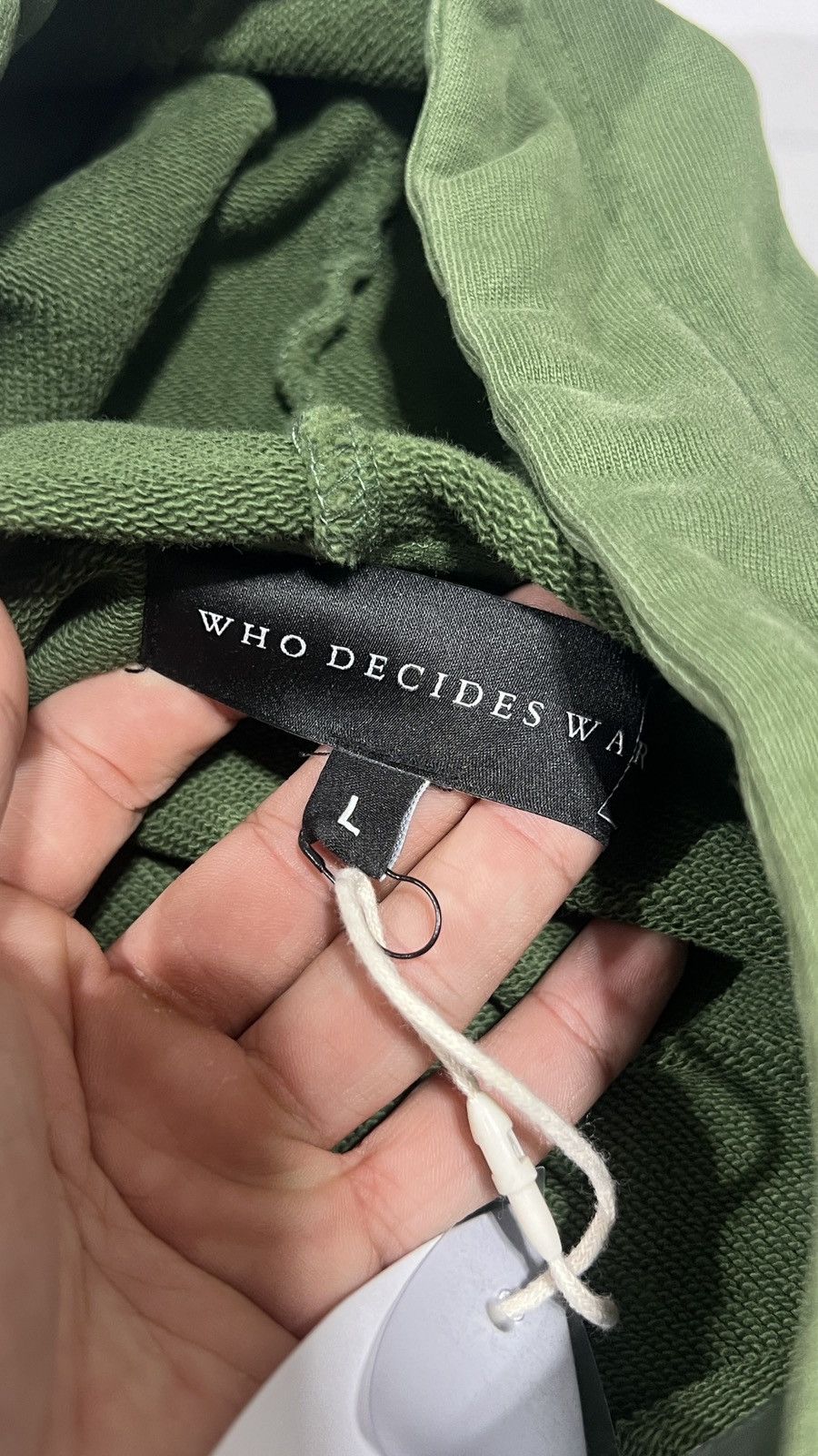 Who Decides War Who Decides War Rhinestone Green Hoodie Size US L / EU 52-54 / 3 - 8 Thumbnail