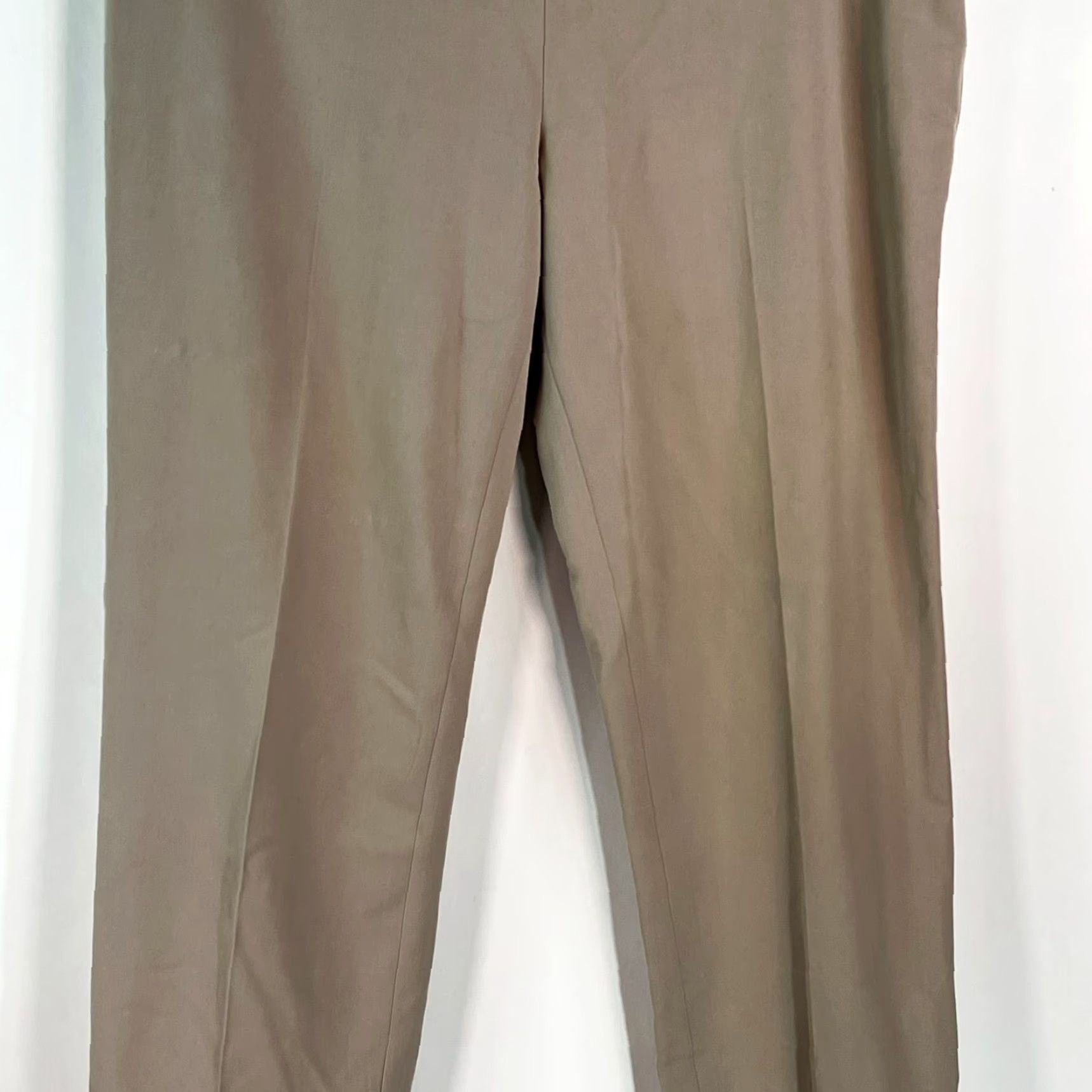 Vintage Evelyn &Arthur Flair Wide Leg High Rise Stretch Tan Pants Women's Size 8 Size 30" / US 8 / IT 44 - 3 Thumbnail