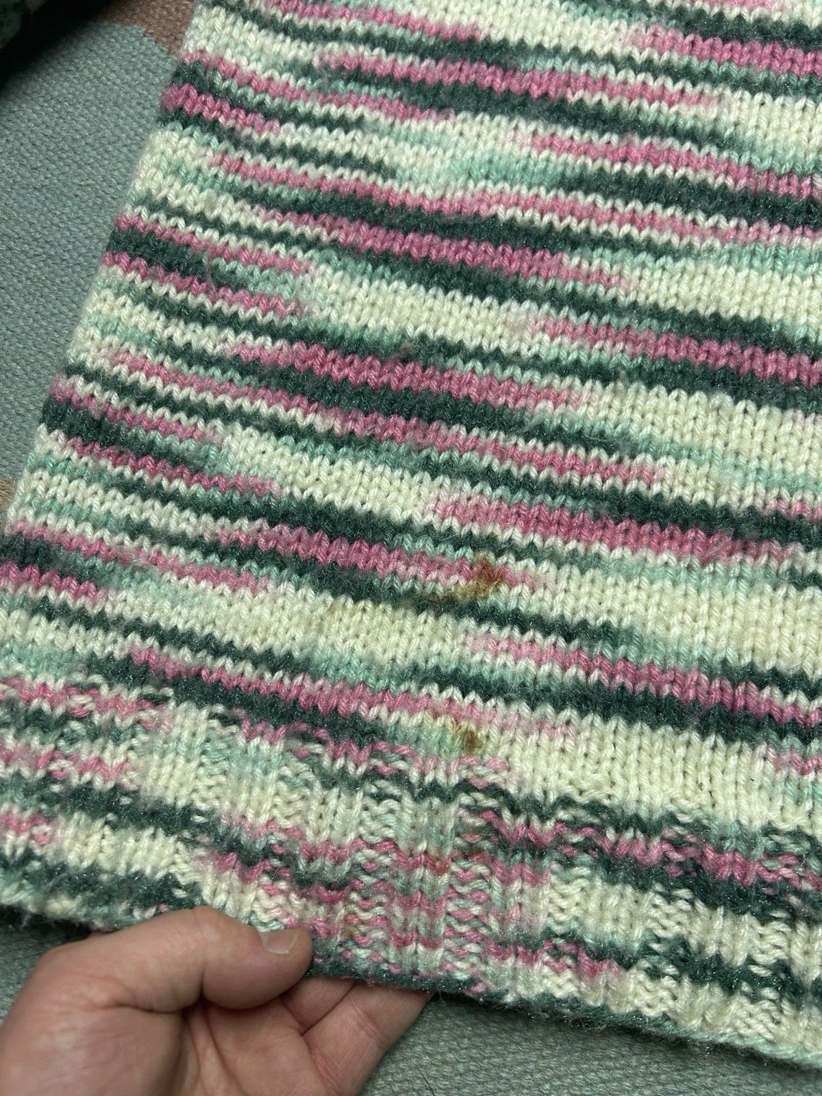 Vintage Vintage acrylic crochet knit sweater handmade? women’s L Size L / US 10 / IT 46 - 6 Thumbnail