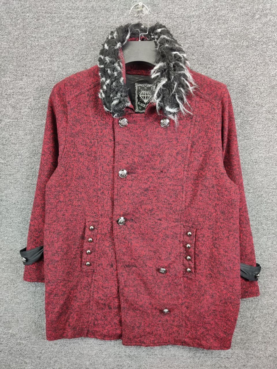 If Six Was Nine Algon Quins Double Breasted Faux Fur Coat Size US M / EU 48-50 / 2 - 1 Thumbnail