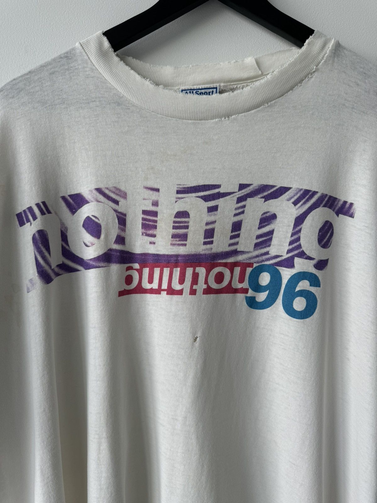 Vintage VINTAGE NINE INCH NAILS NIN NOTHING TOUR T SHIRT THRASHED Size US XL / EU 56 / 4 - 2 Thumbnail