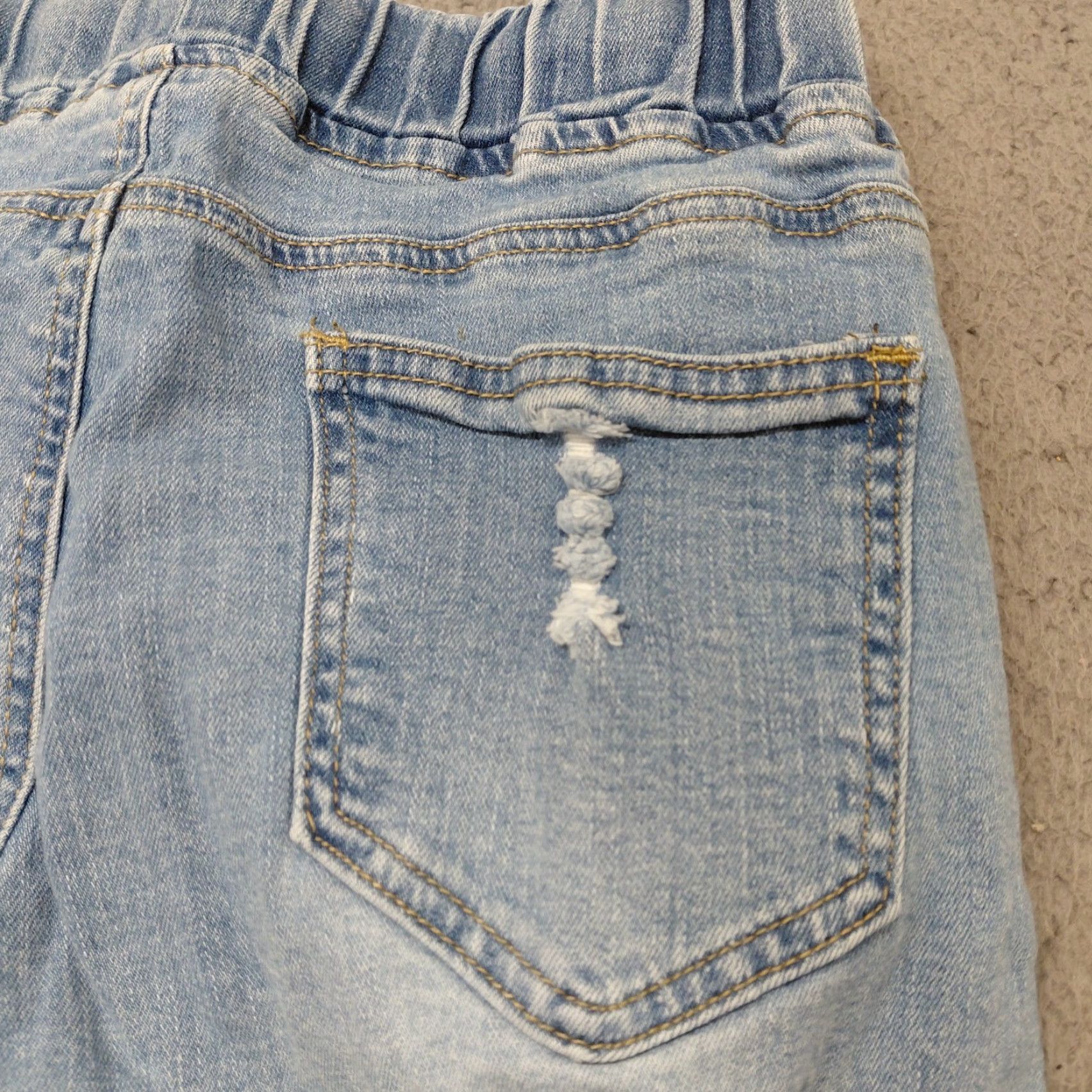 Shein Shein Drawstring Jeans Women’s Sz. 28 Blue Denim Ripped Soft Waist Comfortable Size 28" / US 6 / IT 42 - 4 Thumbnail