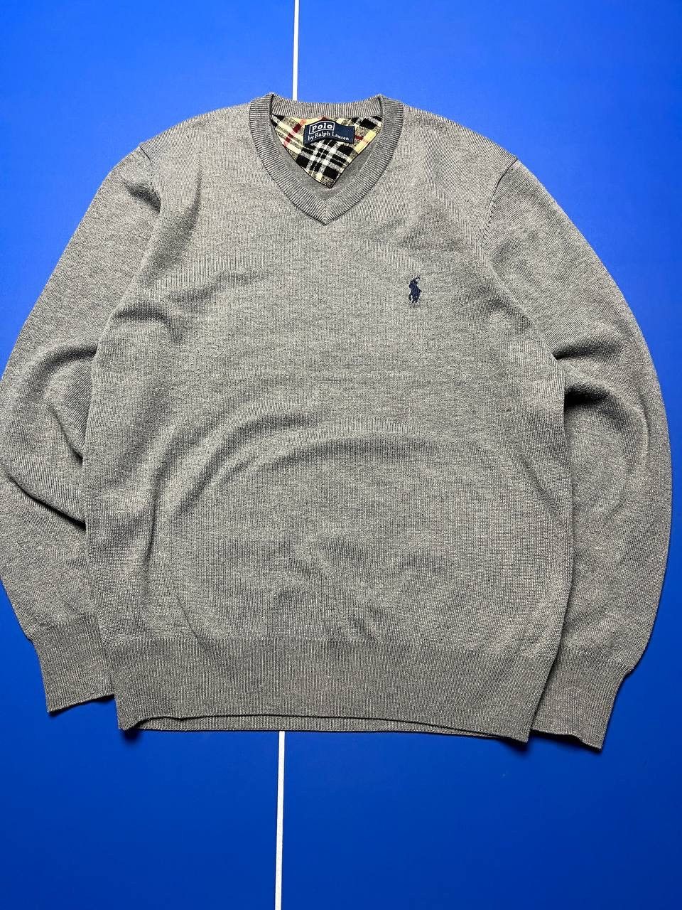 Polo Ralph Lauren Polo Ralph Lauren V-Neck Sweater (Grey) Size US M / EU 48-50 / 2 - 1 Thumbnail