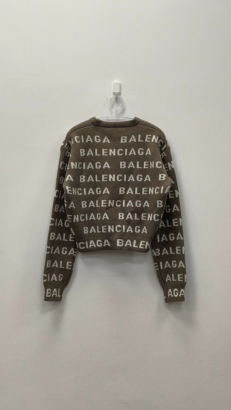 Balenciaga Balenciaga Color matching letter Logo round neck long slee Size S / US 4 / IT 40 - 2 Thumbnail