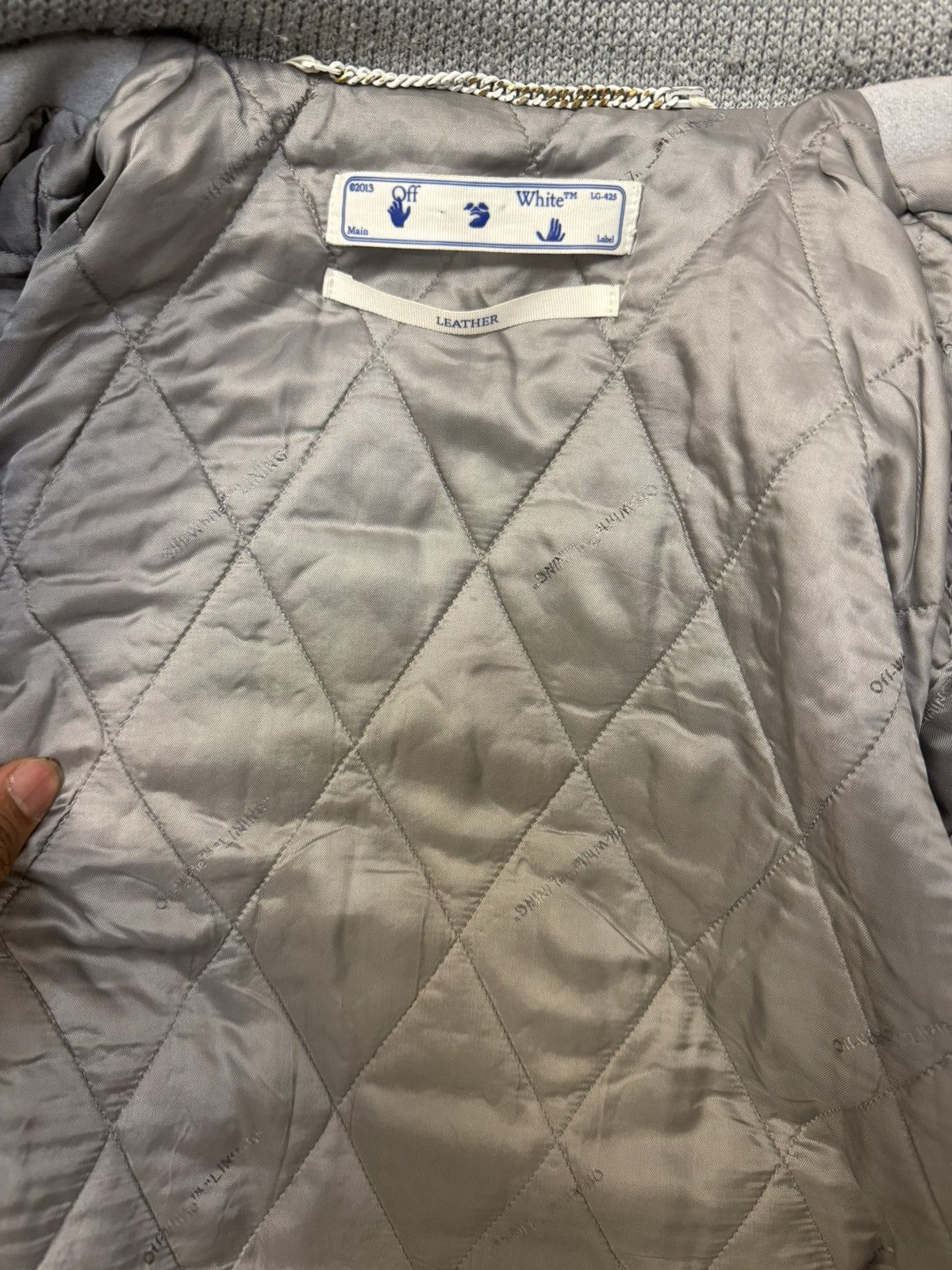 Off-White × Virgil Abloh Off-White Virgil Abloh Magician varsity jacket Size US M / EU 48-50 / 2 - 5 Thumbnail