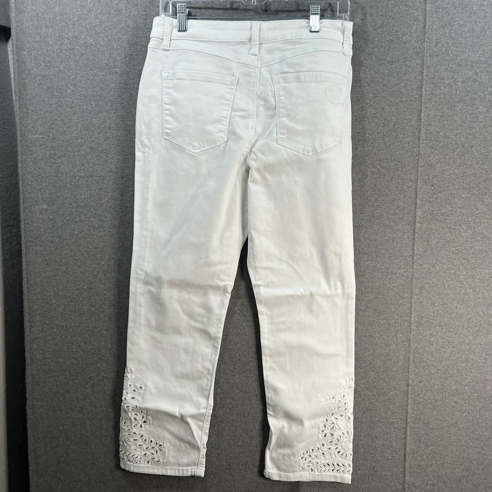 Other Laurie Felt Regular Daisy Floral Embroidered Ankle Jeans Size 32" / US 10 / IT 46 - 2 Thumbnail