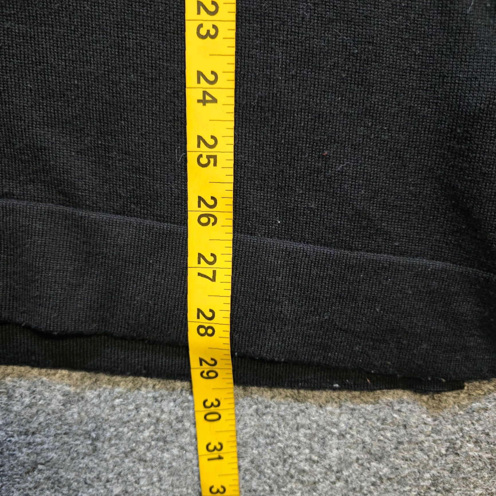 Eileen Fisher Eileen Fisher Sweater Tunic Womens XXS Black Merino Wool Knit V-Neck Casual Minimalist Shirt Size XXS / US 00 / IT 34 - 6 Thumbnail