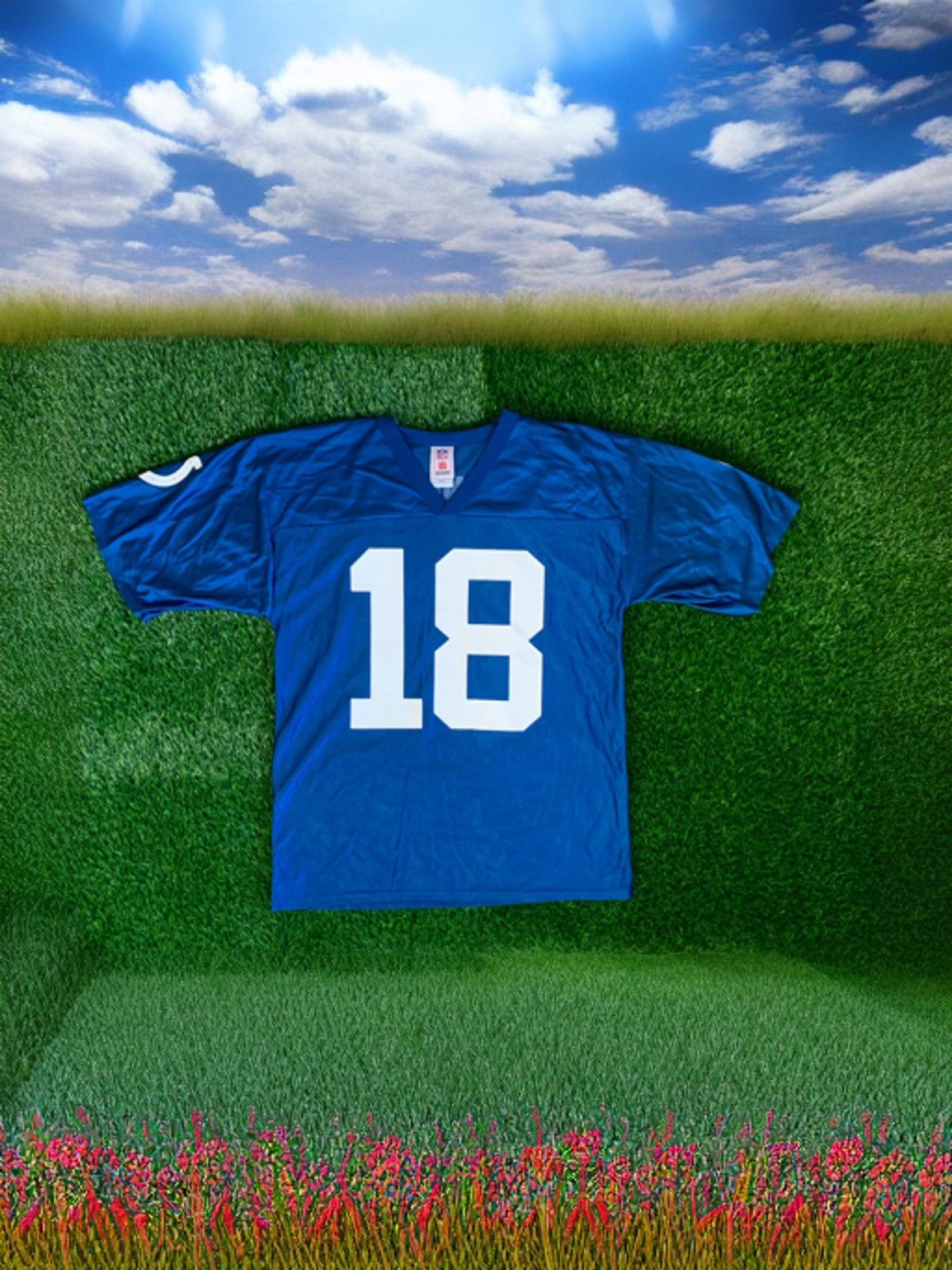 image of Nfl Peyton Manning Colt’S Jersey in Light Blue, Men's (Size Medium)