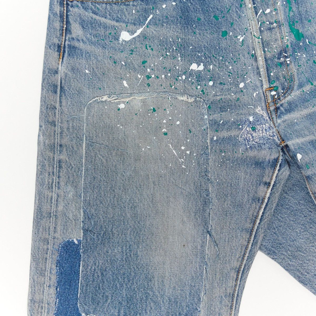 Other BREXX PAINT SPLATTER KNEE HOLE DENIM Size US 36 / EU 52 - 4 Thumbnail