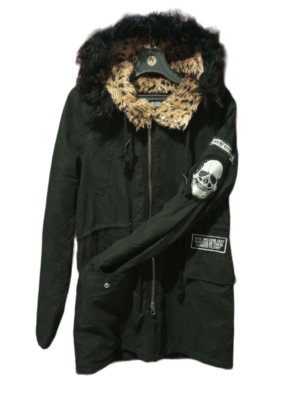 image of If Six Was Nine x Le Grande Bleu L G B Glad News Mohair Fur Parka Ifsixwasnine & Lgb Style in Black