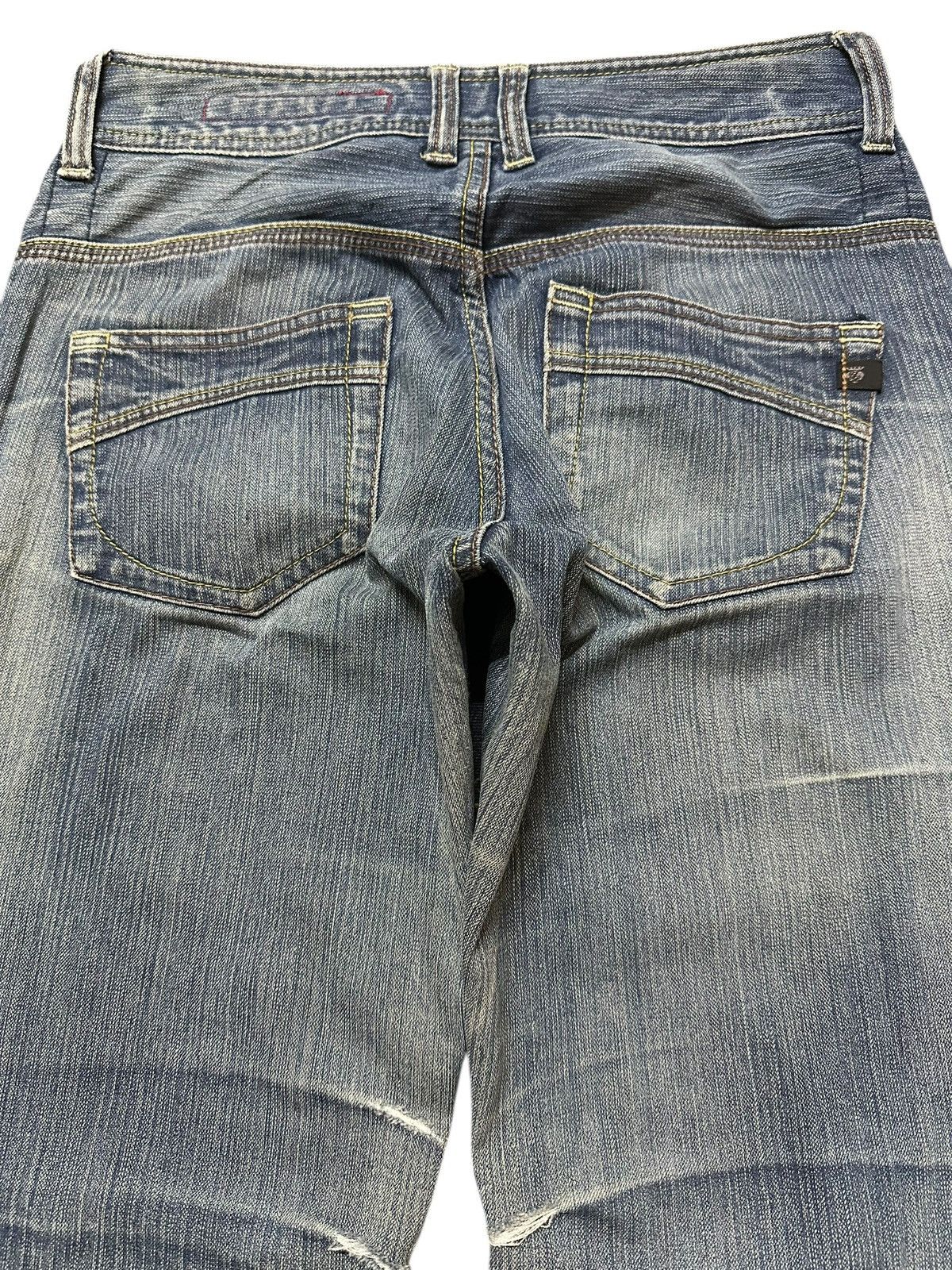 If Six Was Nine Vintage Japanese Brand Blue Wash Faded Style Wide Leg Jeans Size US 28 / EU 44 - 5 Thumbnail
